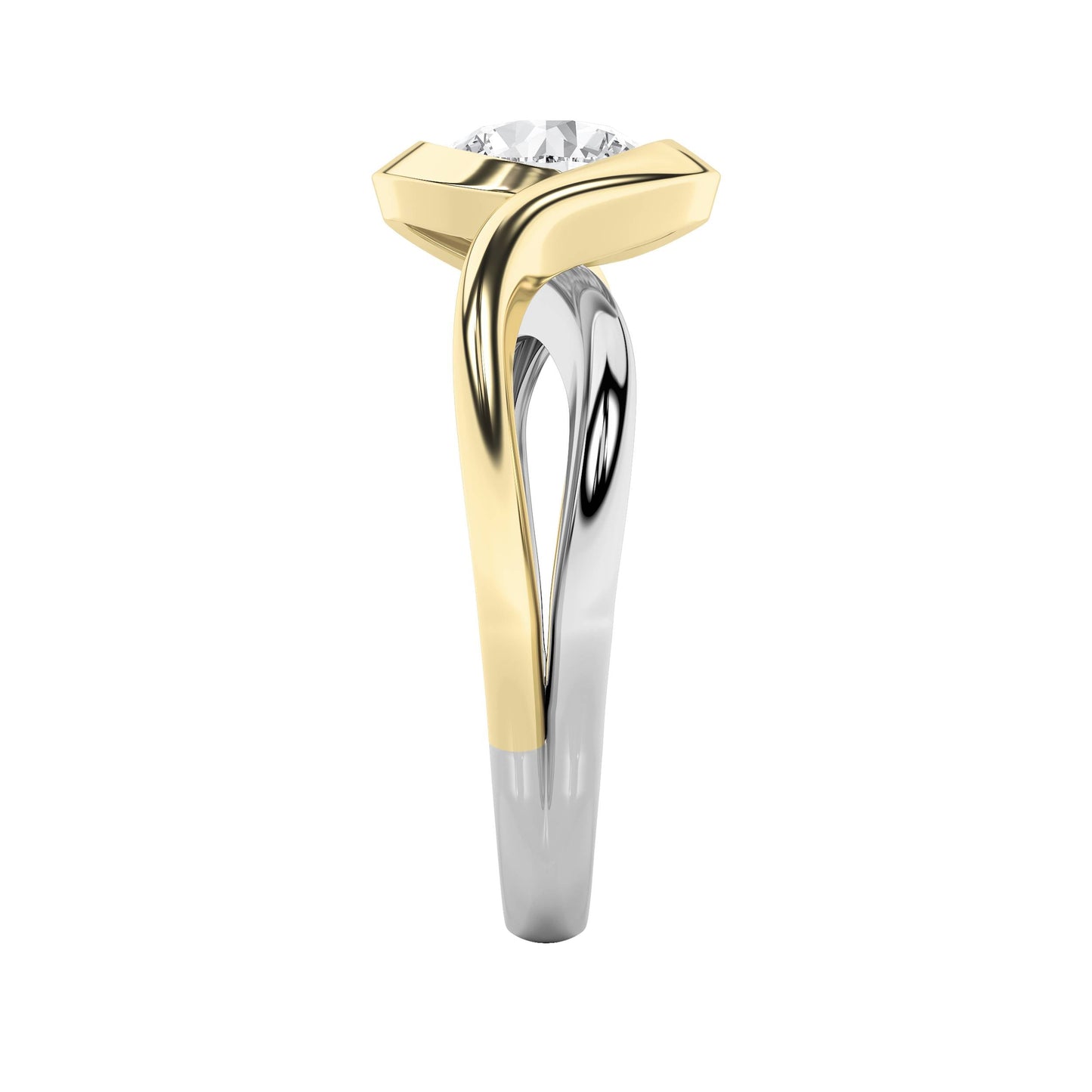 2Cttw Round Shaped Lab Grown Diamond (F/VS) Solitaire Engagement Ring in 14K Gold