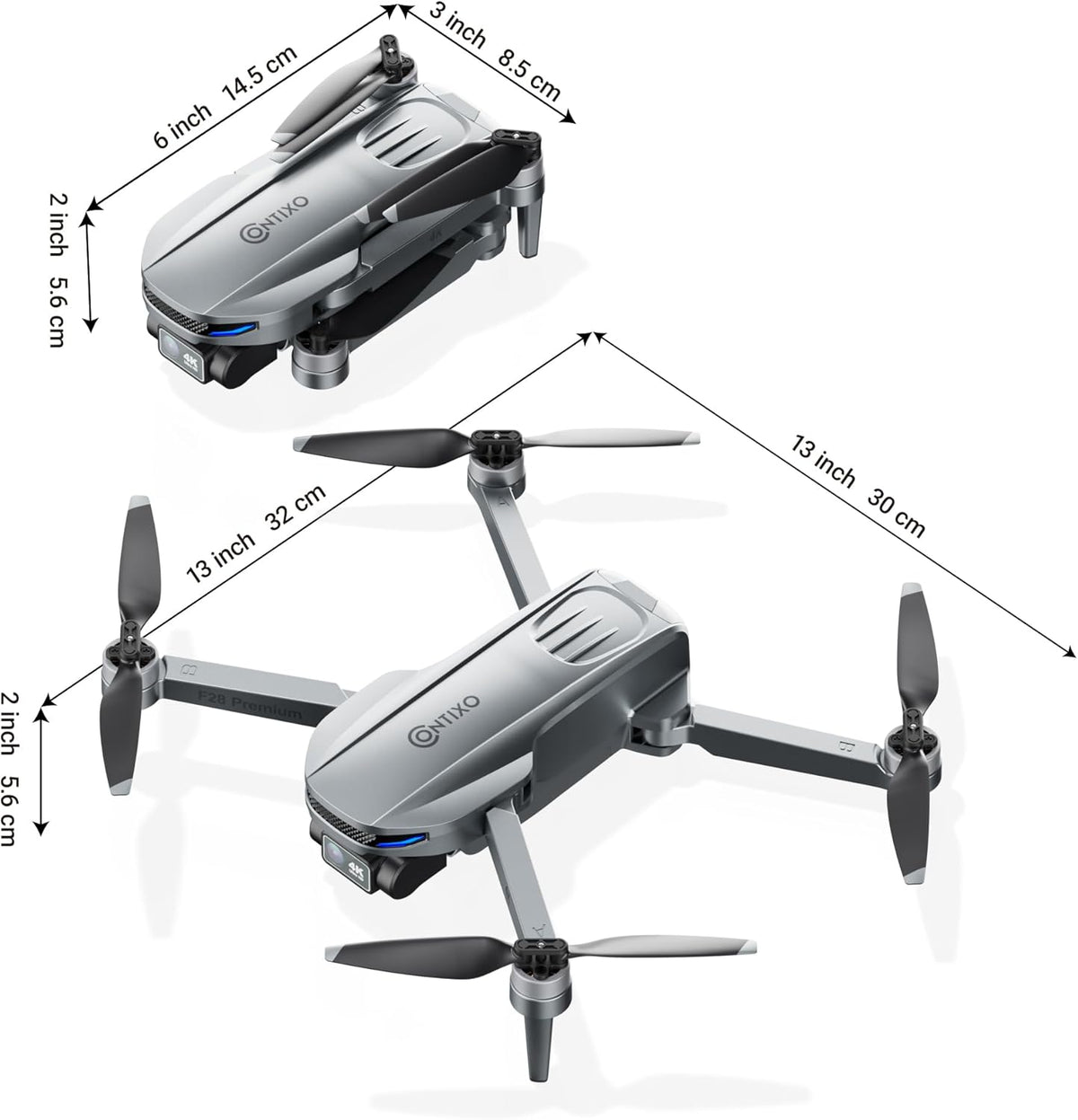 Contixo F28 Premium 2-Axis Gimbal Drone