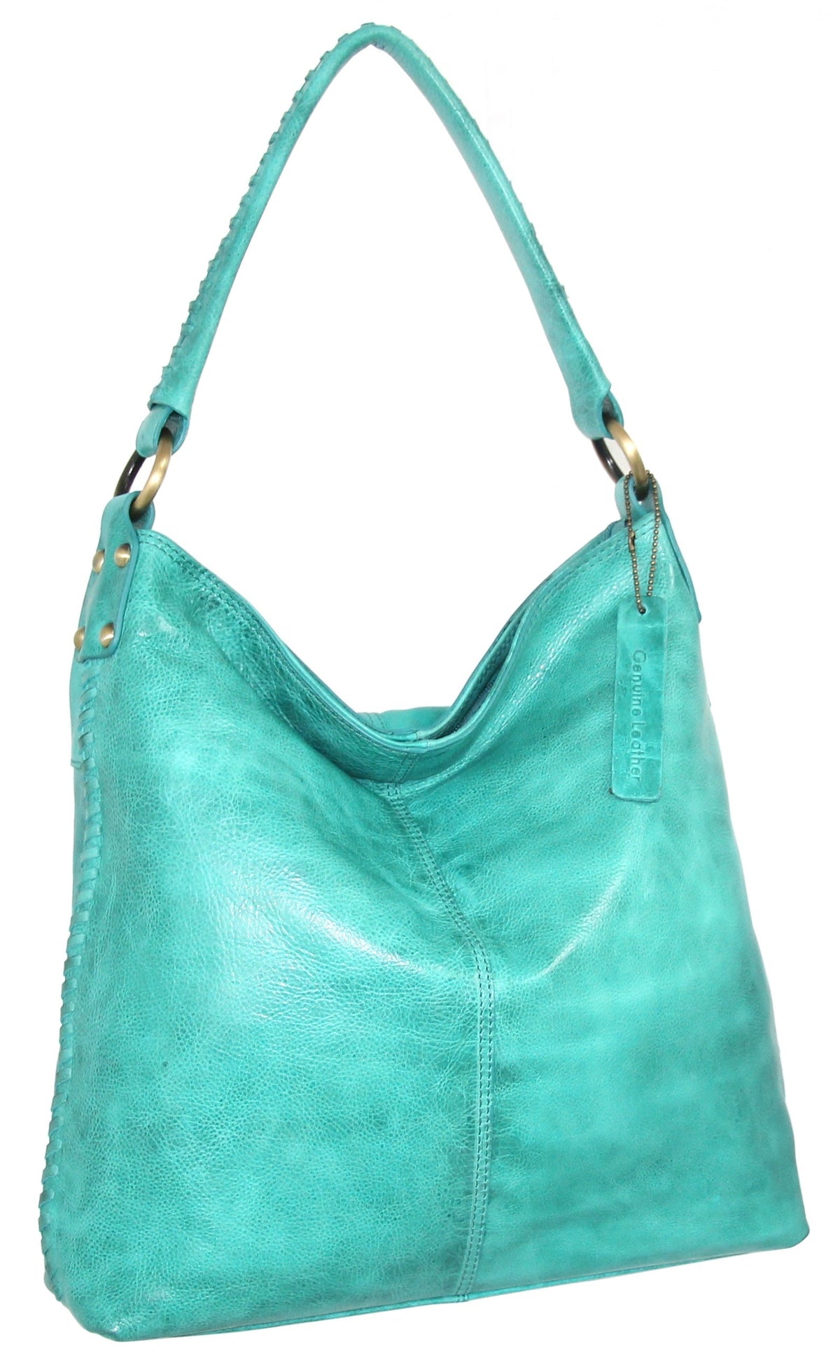 Nino Bossi Aislynn Leather Hobo - Turquoise
