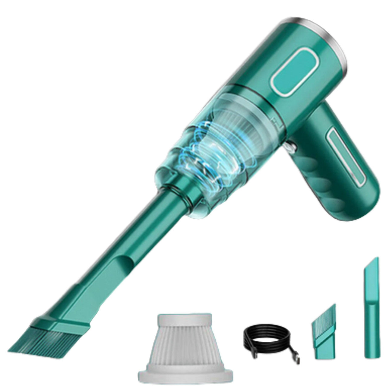 Prime Goods 29000PA Cordless Hand Held Vacuum Cleaner Mini Portable Car Auto Home Wireless - Green