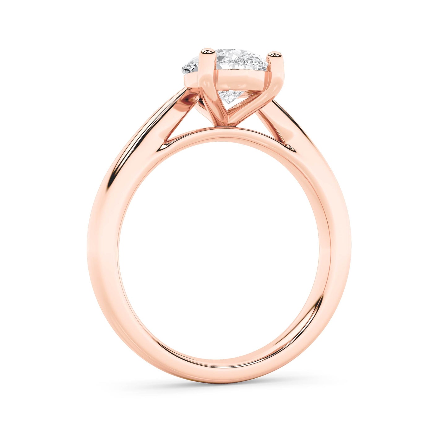 2Cttw Pear Shaped Lab Grown Diamond (F/VS) Classic Shank Solitaire Engagement Ring in 14K Gold