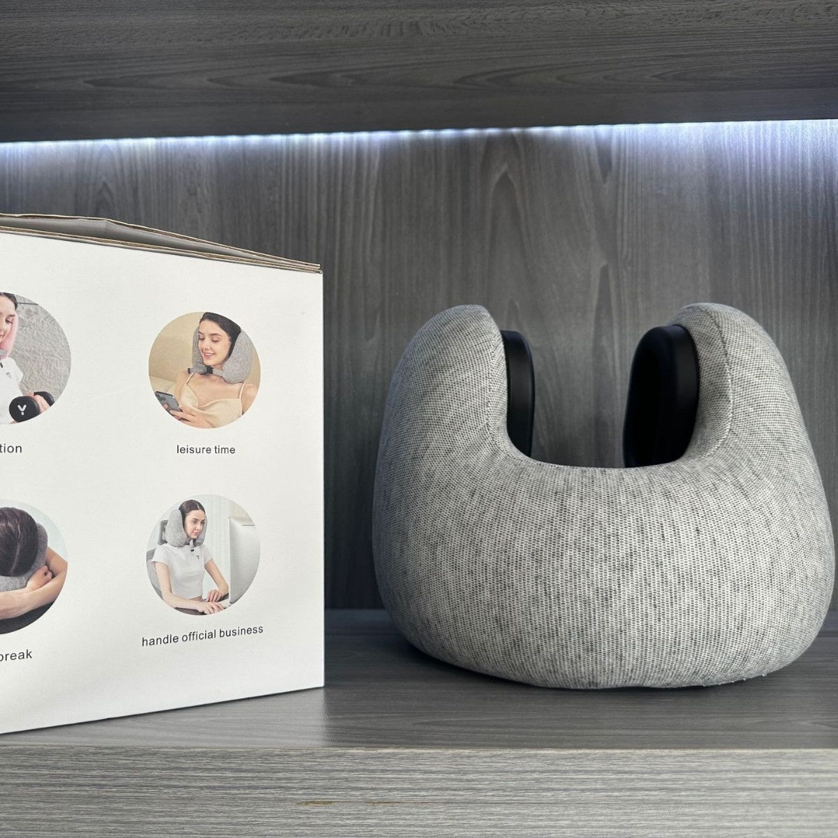 Memory Foam Travel Pillow – U-Shaped Neck Support with Noise Reduction