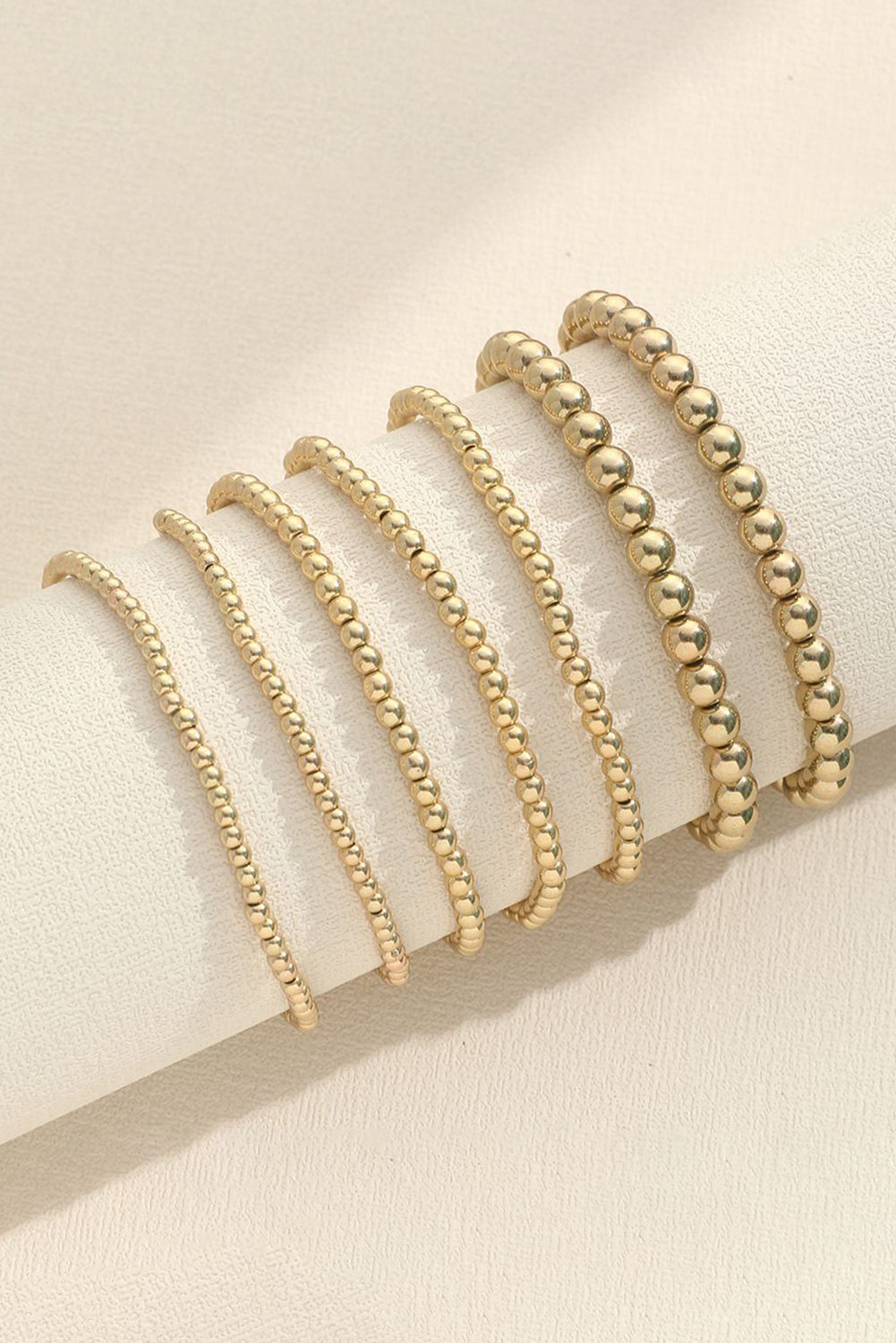Threaded Pear Multi Layered Beaded Bracelet
