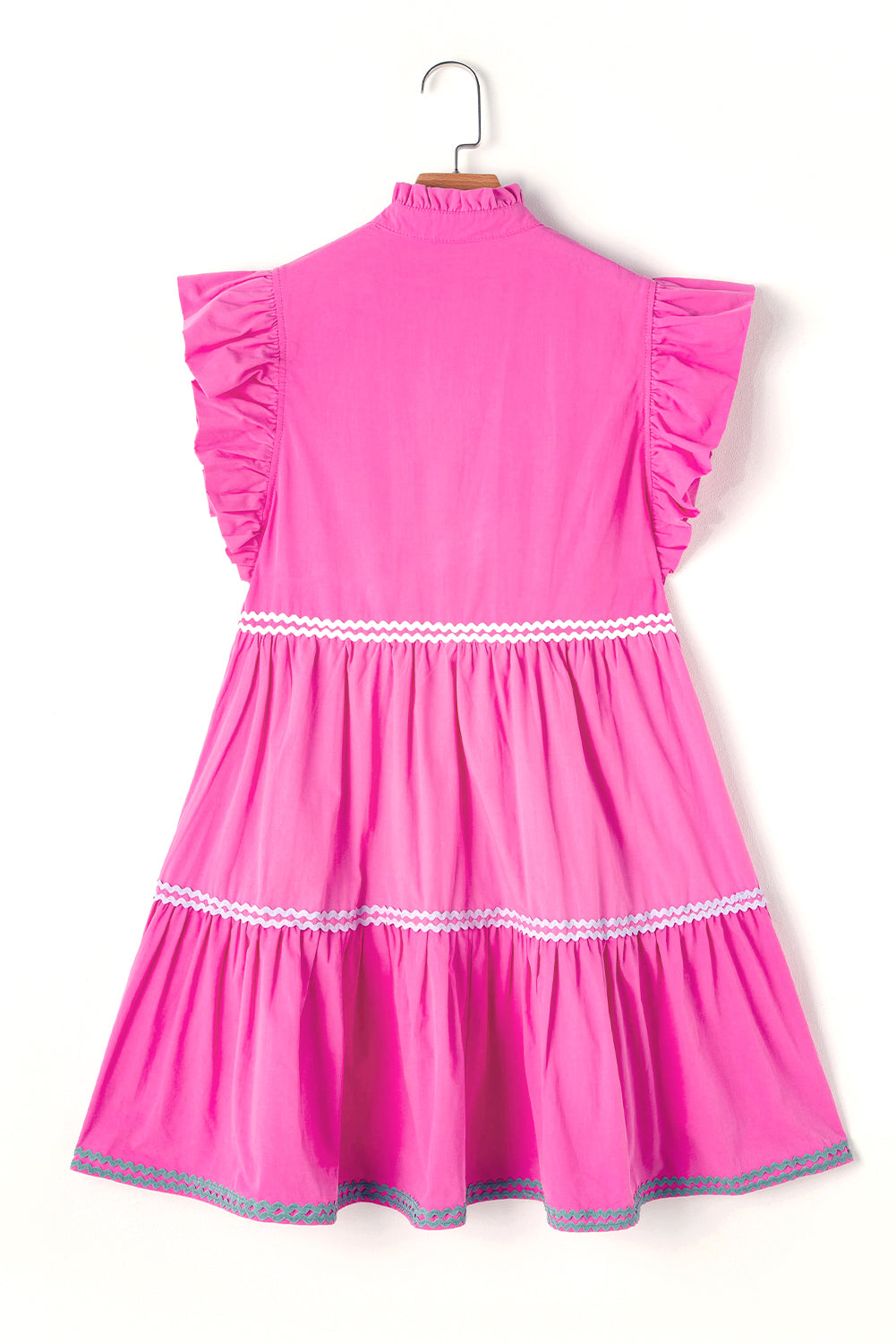 Threaded Pear Margaret Flutter Sleeve Tiered Dress
