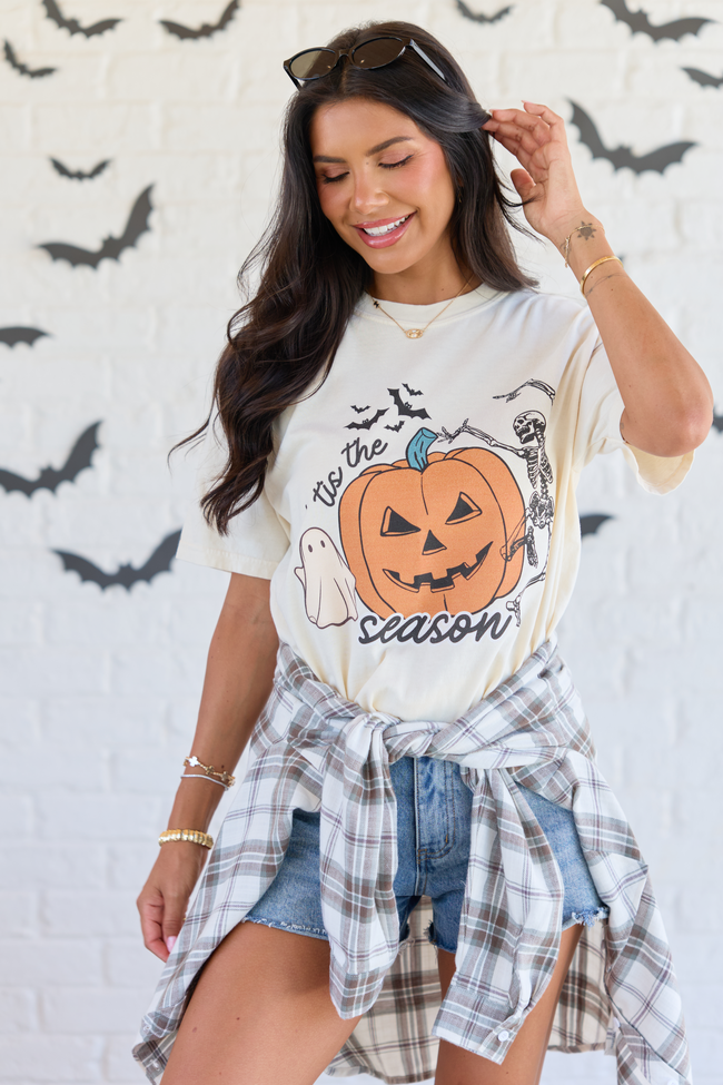 Tis the Season Halloween Ivory Graphic Tee
