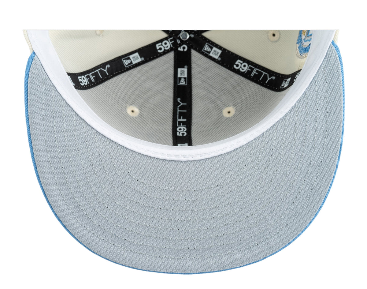 New Era Los Angeles Angels 50th Anniversary Grey Bottom 59FIFTY Men's Fitted Hat — Grey