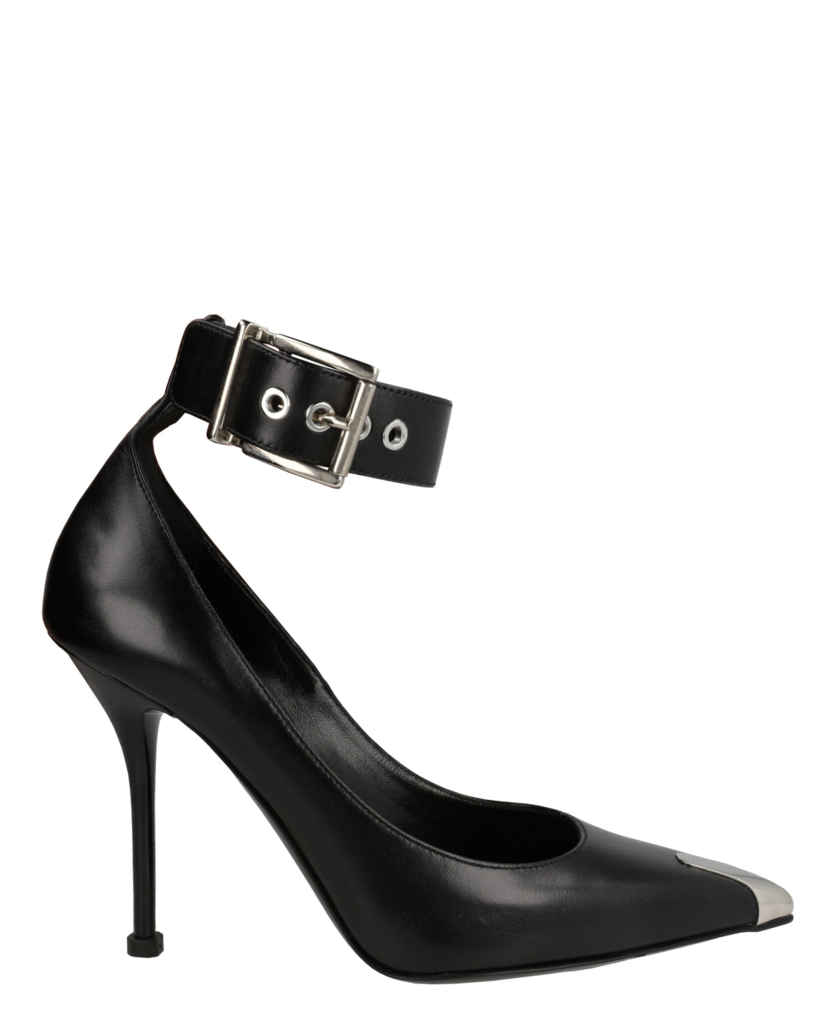 Alexander McQueen Buckle Leather Heels – Zulily