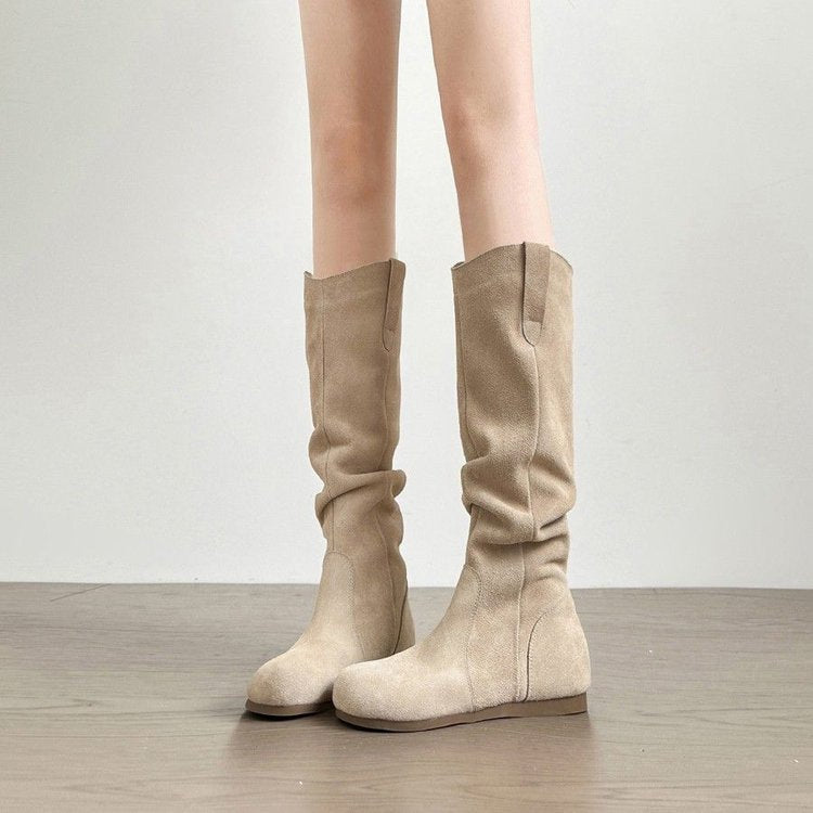 đ¤ Creeper Knight Flat Heel Cowboy Boots for Women
