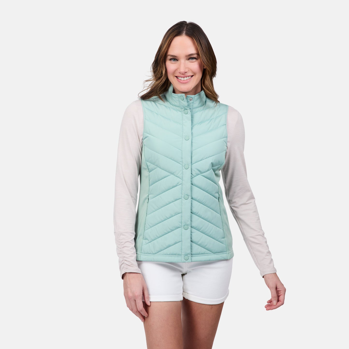 Women's Hybrid Button Front Vest