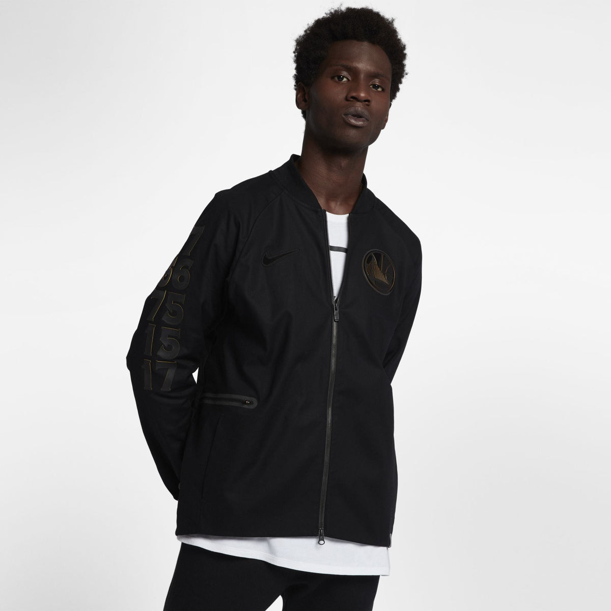 Nike Men's NBA Golden State Warriors Modern Varsity Jacket