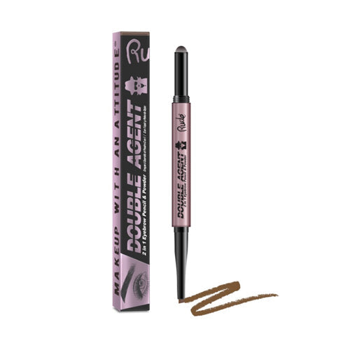 RUDE Double Agent 2 in 1 Eyebrow Pencil & Powder - Hazel by Avera Group