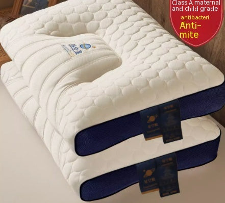 Cloud Natural Latex Cervical Pillow – 98% Latex, Antibacterial & Anti-Mite, 3 Loft Heights