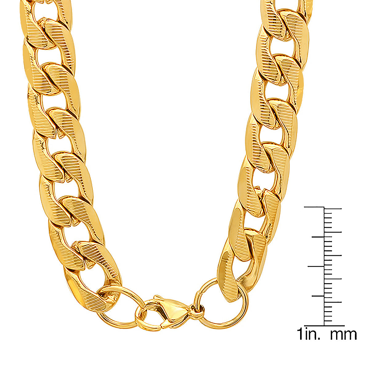 Classic Diamond-Cut Curb Chain