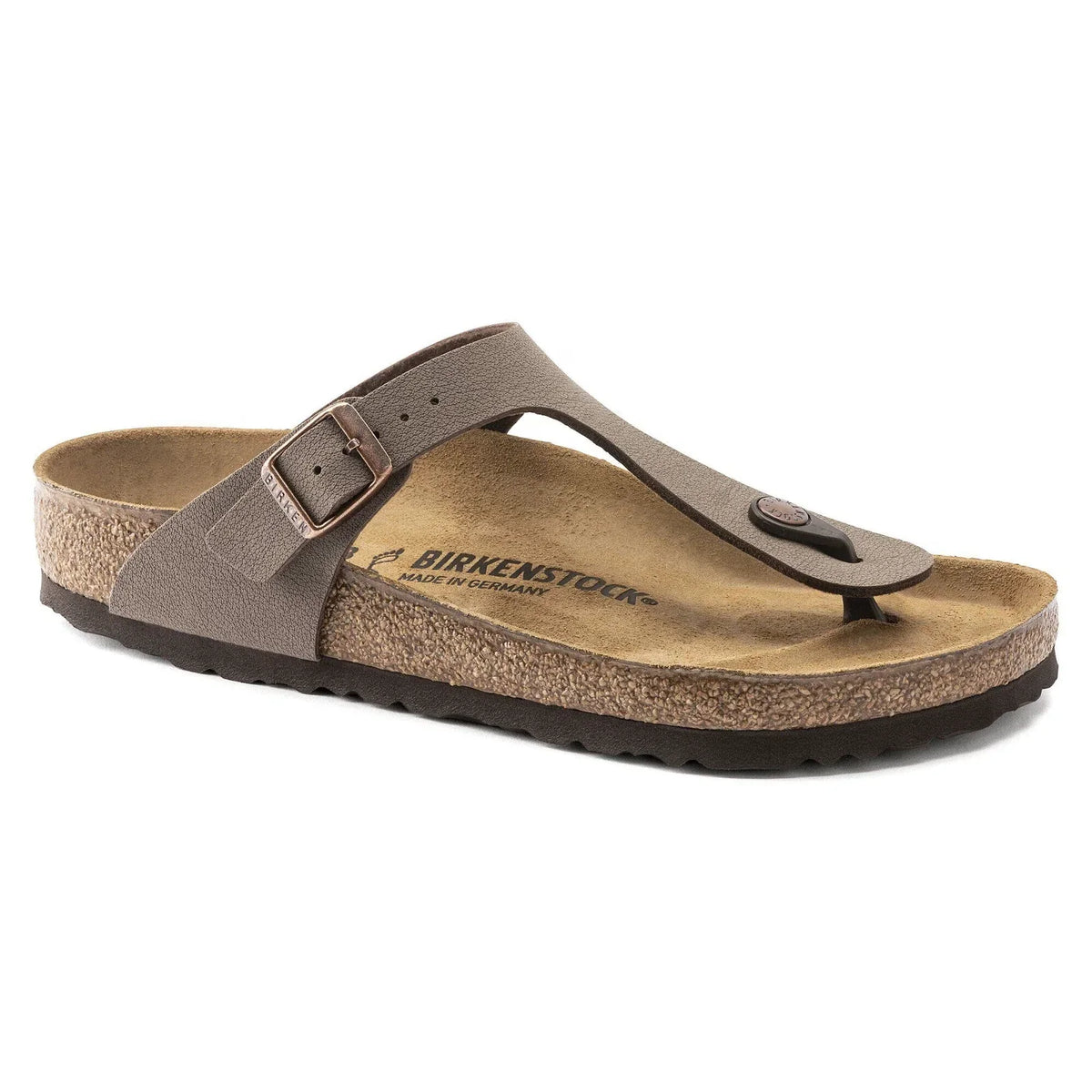 Birkenstock Gizeh Women's Thong Sandals — Mocha Birko-Flor
