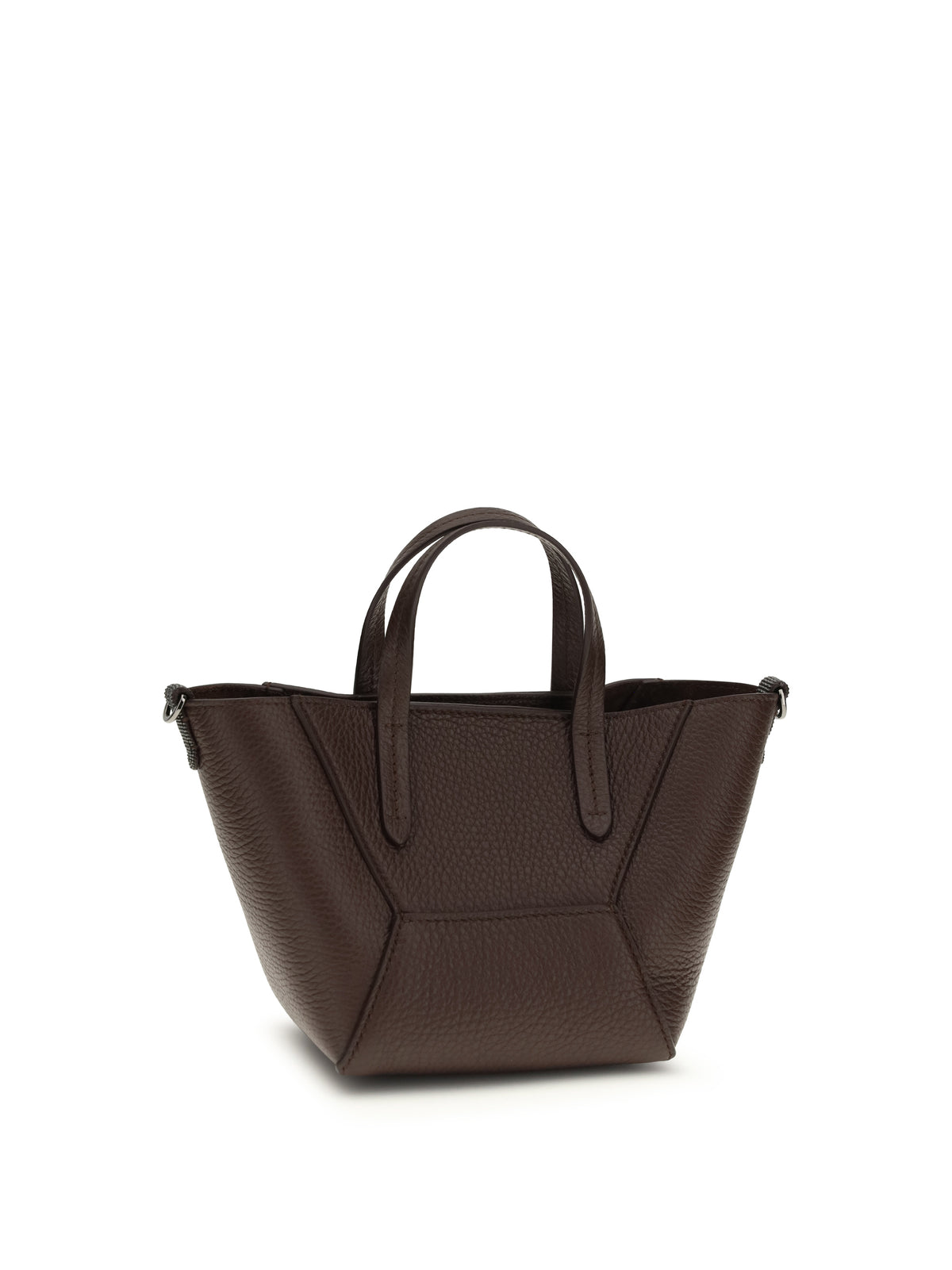 Leather Handbag Burgundy