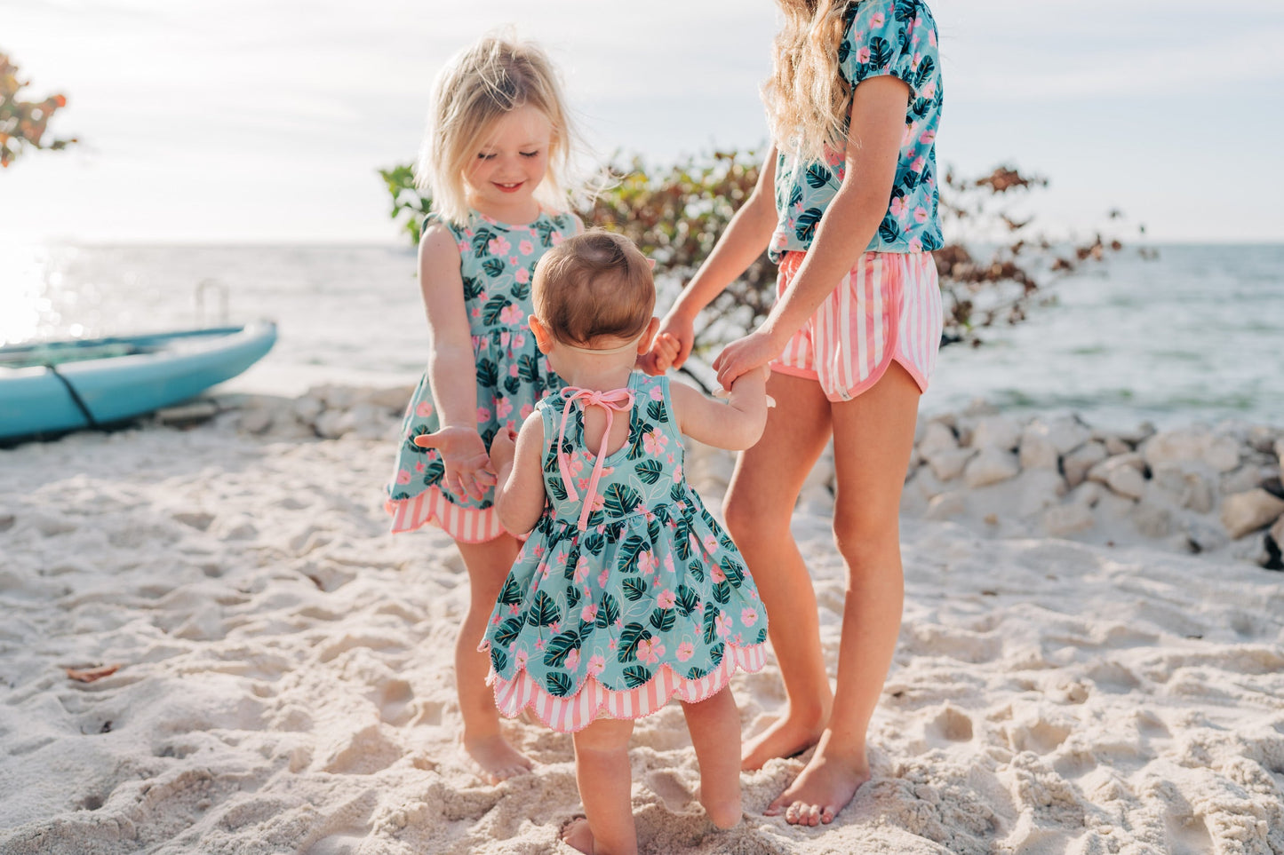 Hawaiian Scallop Tunic Set