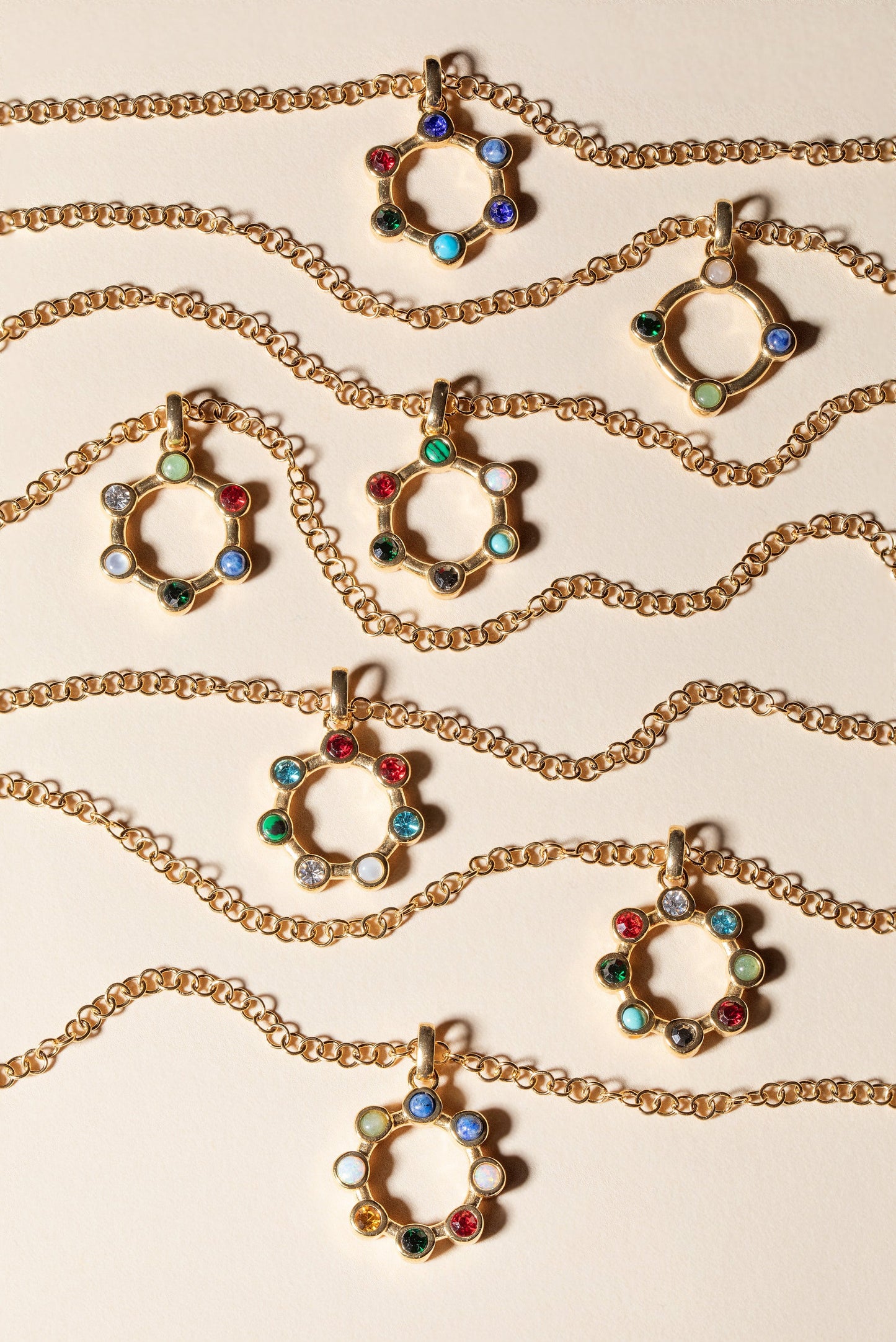 'I Love You' Hidden Message Acrostic Necklace