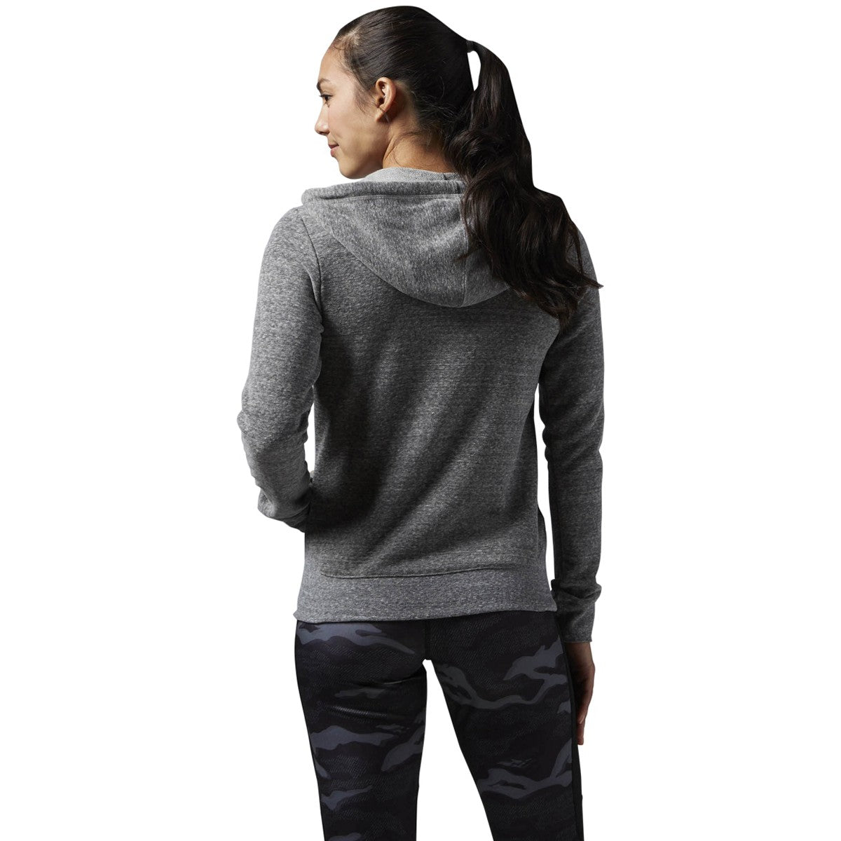 Reebok Women's Elements Full Zip Big Logo Hoody Sweaters