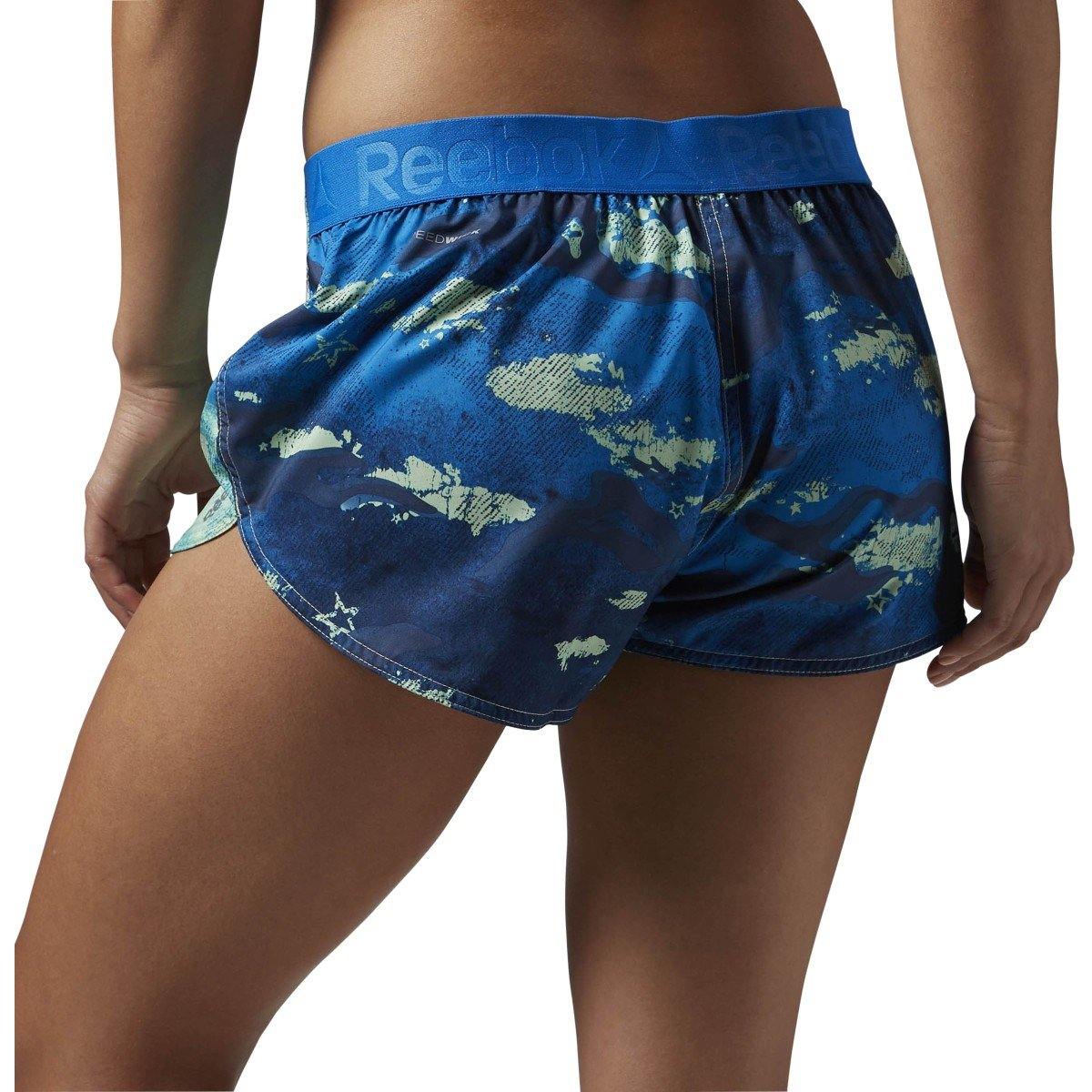 Reebok Women's Wor Woven Aop Camo Shorts