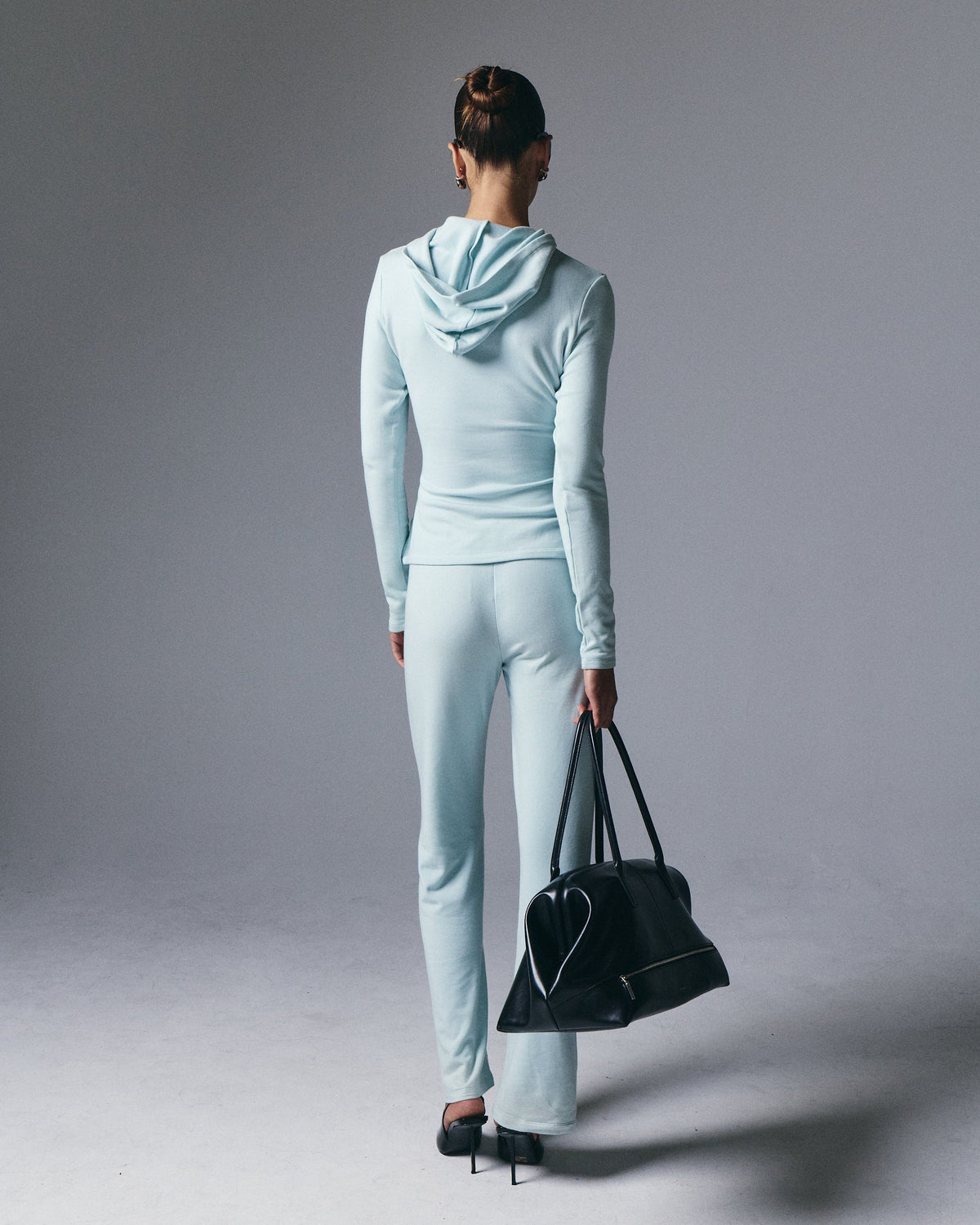 Leni Hooded Top - Light Blue
