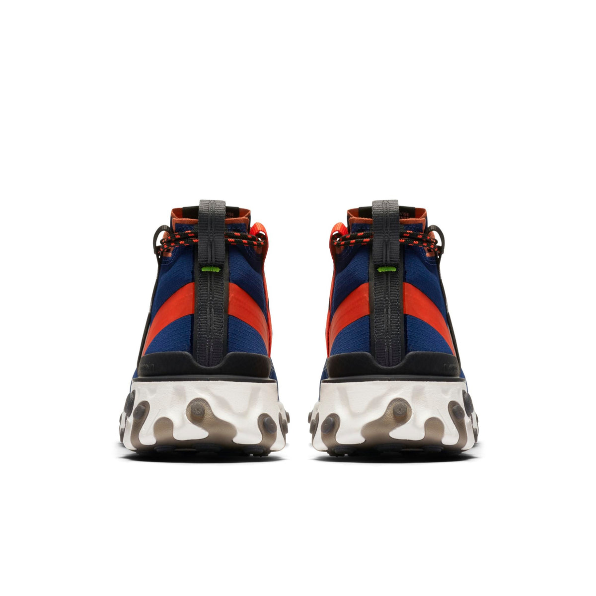 Nike Men's React Runner Mid Wr 'Ispa Blue Void Team Orange' Sneakers