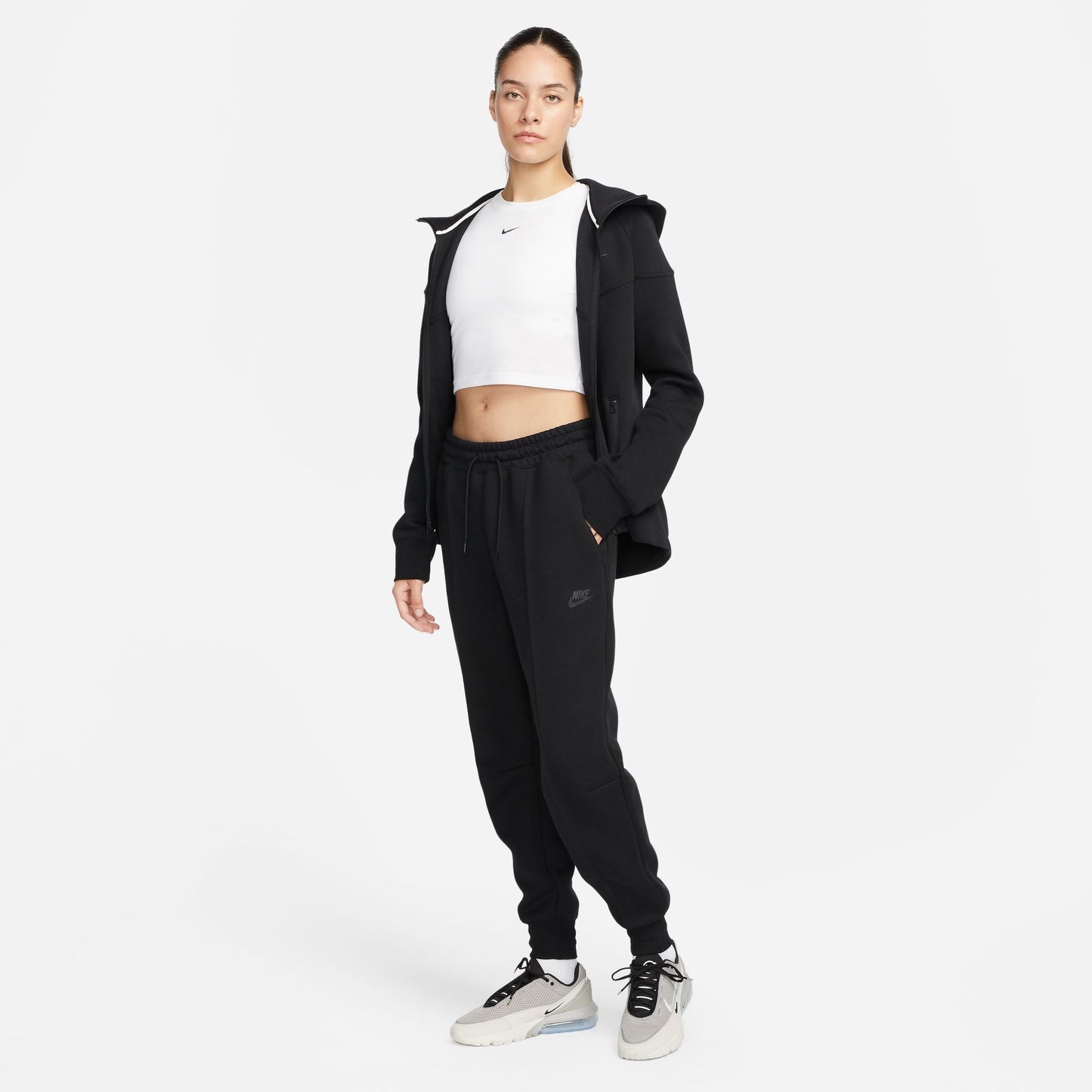 Nike Womens Sportswear Tech Fleece Windrunner - Black