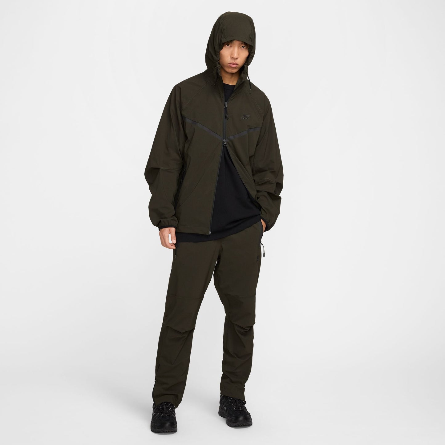 Nike Mens Tech Woven Pants - Sequoia/Black