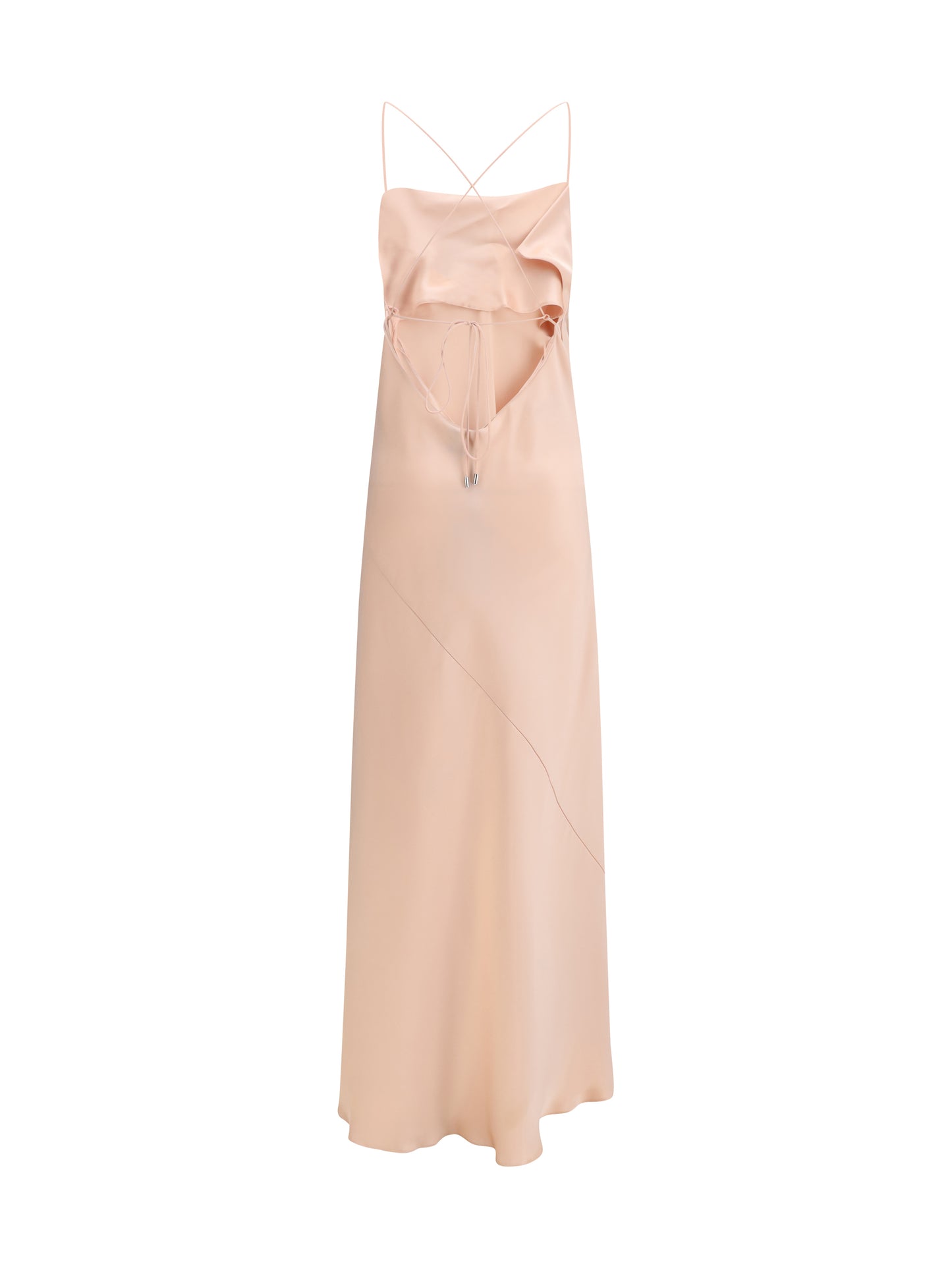 Dress Farro Satin Mahogany Pink