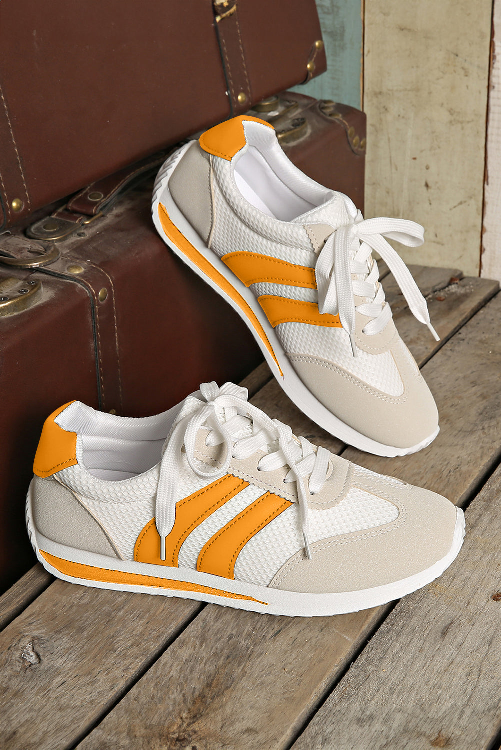 Threaded Pear Karter Breathable Lace-up Sneakers