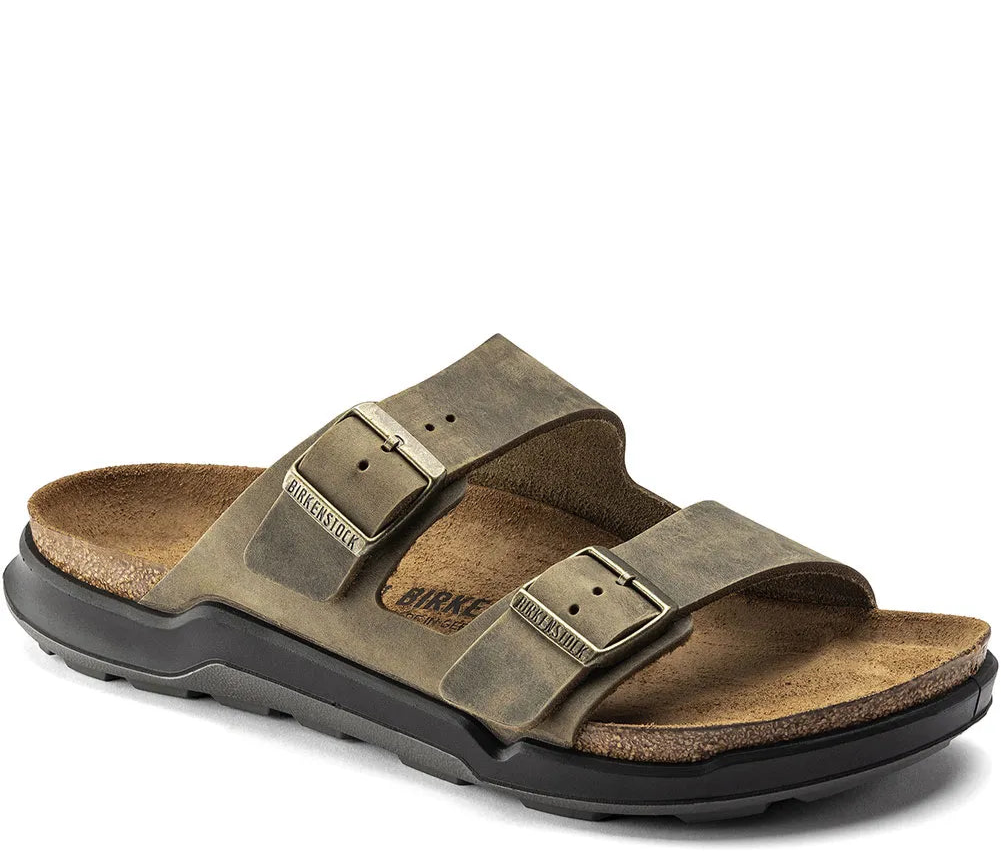 Birkenstock Arizona CT Oiled Leather Faded Khaki – Zulily display picture 3
