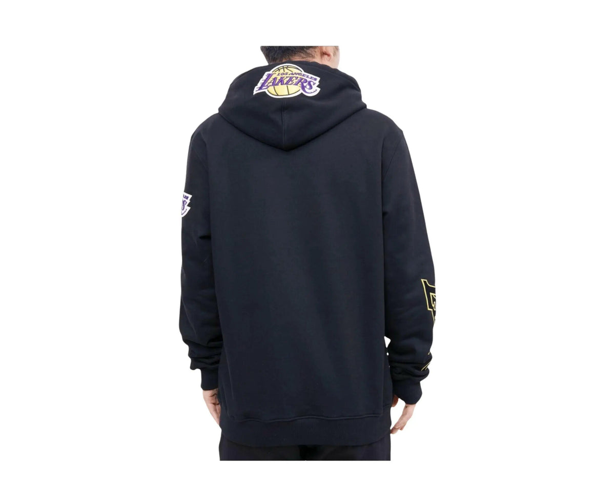 Pro Standard NBA Los Angeles Lakers Stacked Logo Men Hoodie Black
