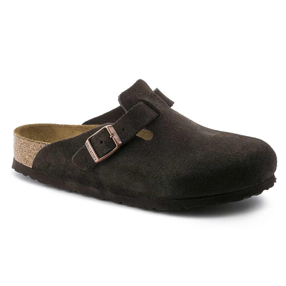 Birkenstock Boston Soft Footbed Suede Leather Clogs