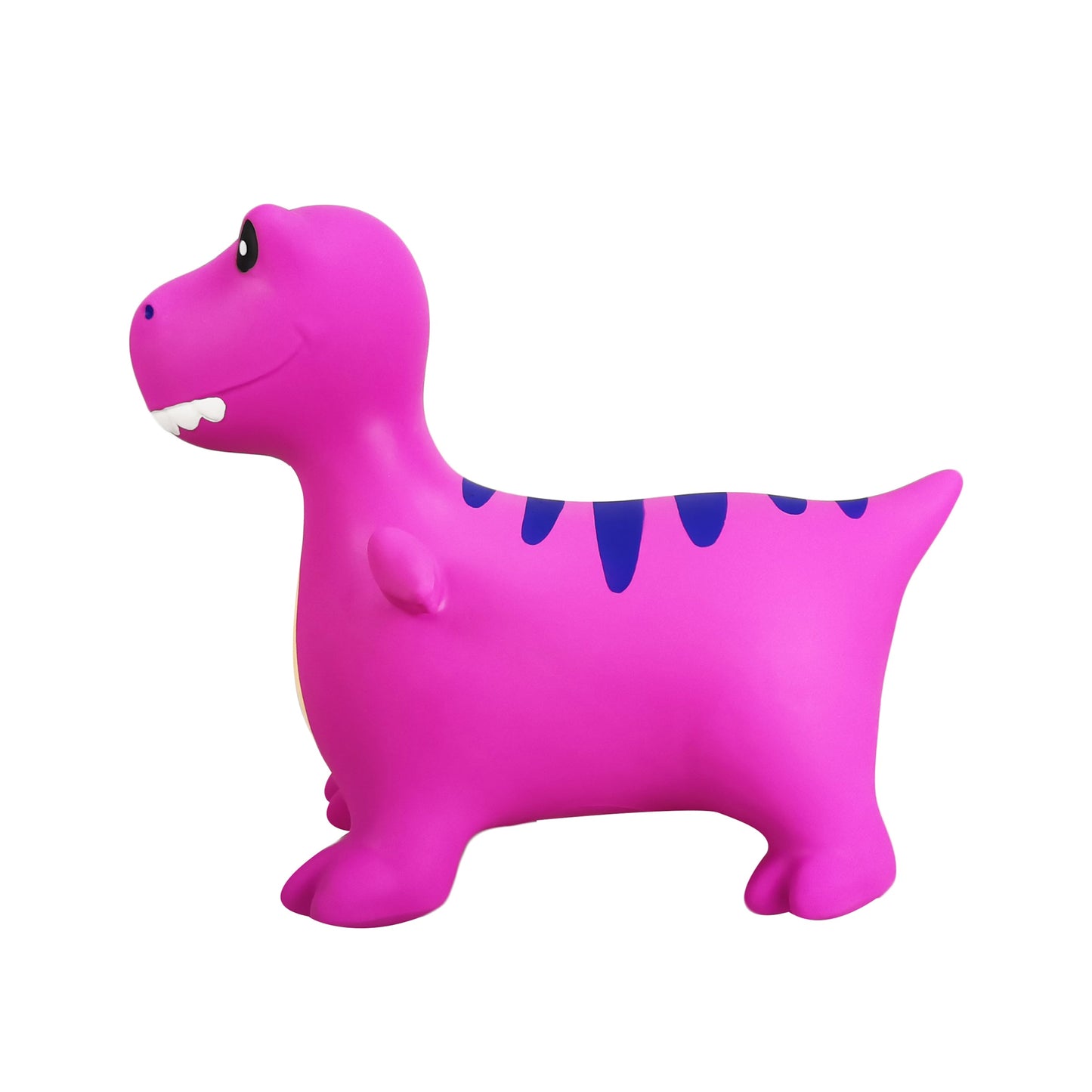 BounceZiez Inflatable Bouncy Ride-On Hopper with Pump - Purple Dino