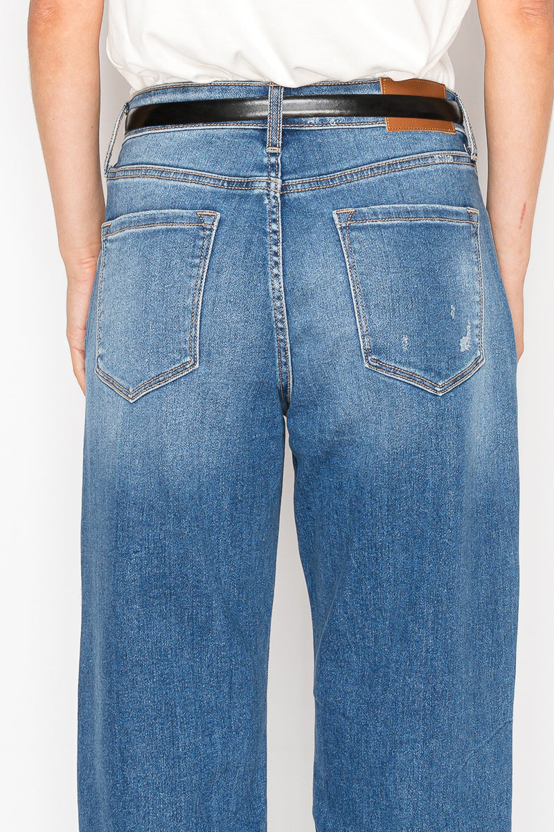 Hybrid High Rise Straight Leg Jeans