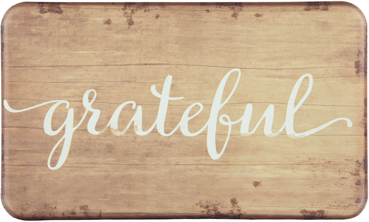 Oversized Cushioned Anti-Fatigue Kitchen Mat (Grateful)