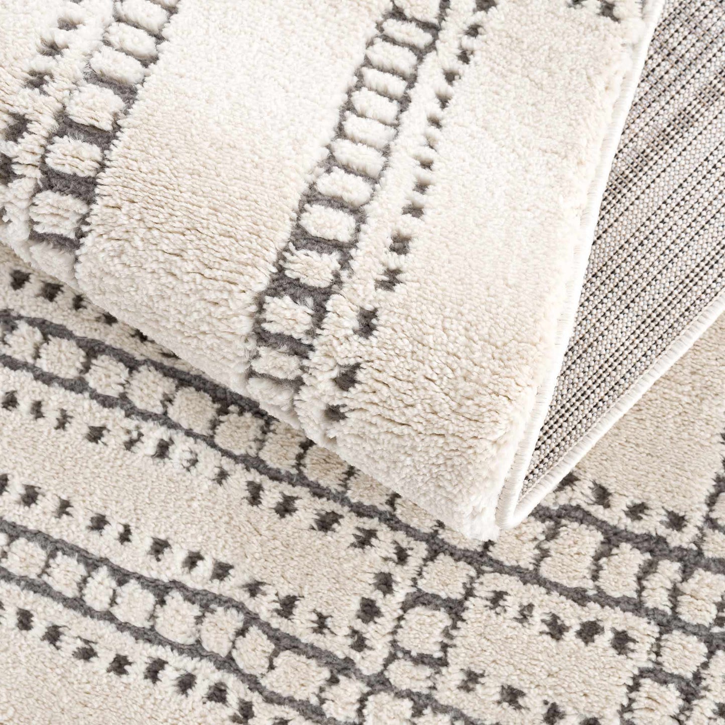Ryuu Ivory & Gray Area Rug - Promo
