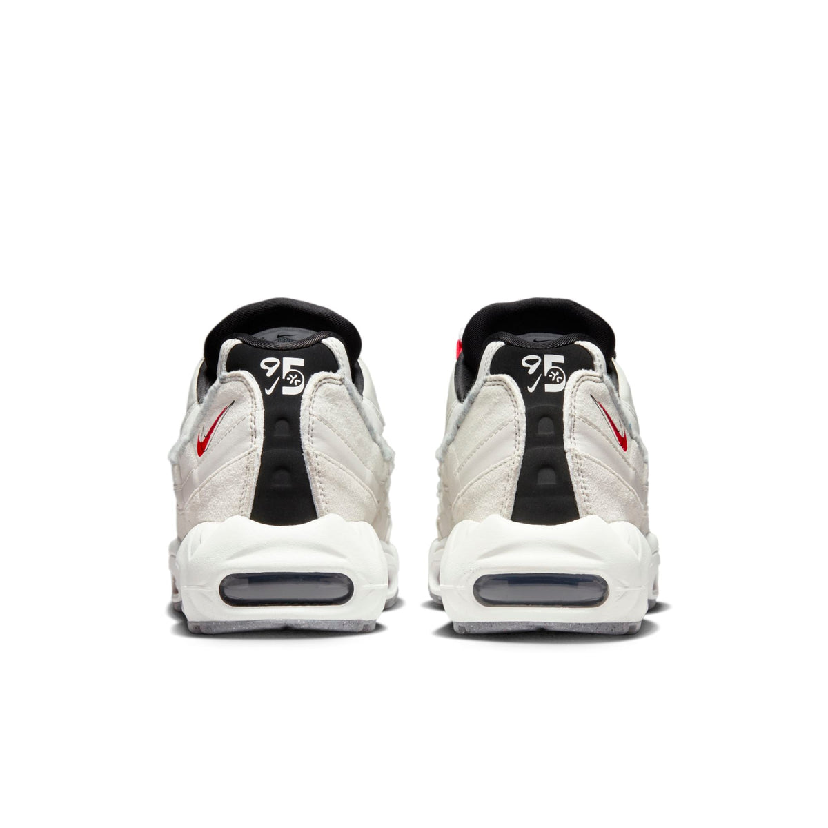 Nike Men's Air Max 95 'Light Bone Habanero Red' Sneakers