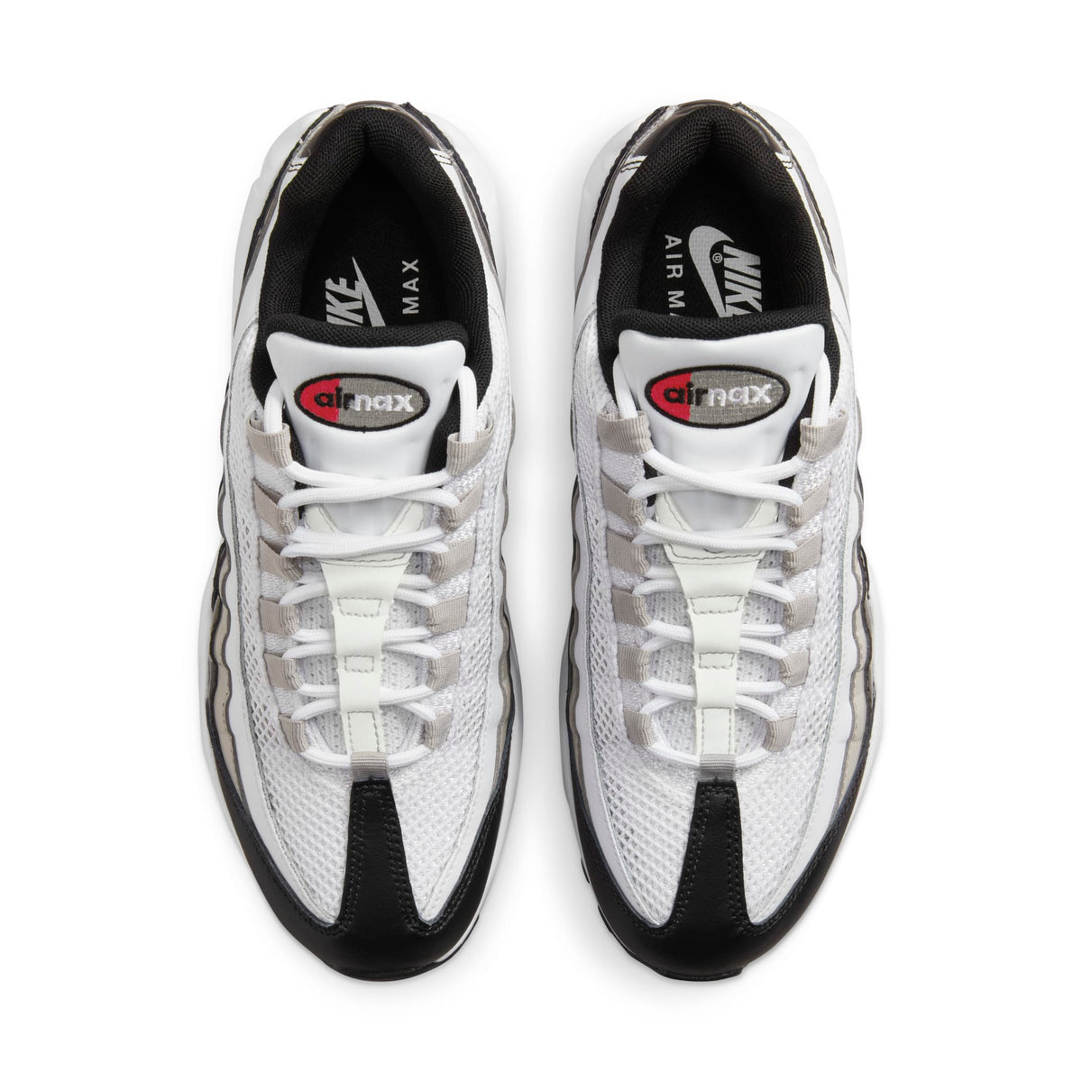 Nike Women's Air Max 95 'White Light Iron Ore Black Patent' Sneakers