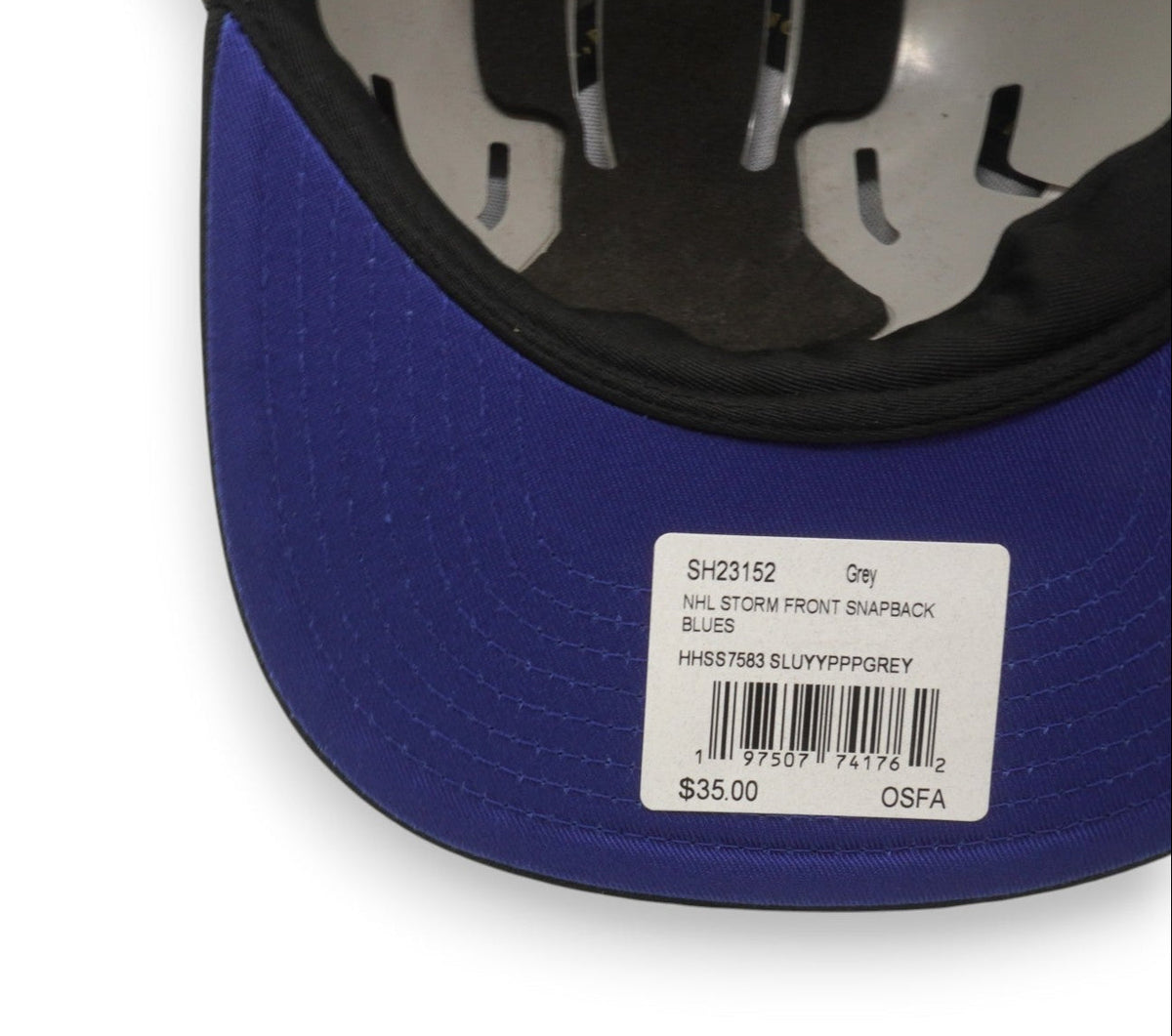 Mitchell & Ness Men's NHL Storm Front Snapback Blues Grey