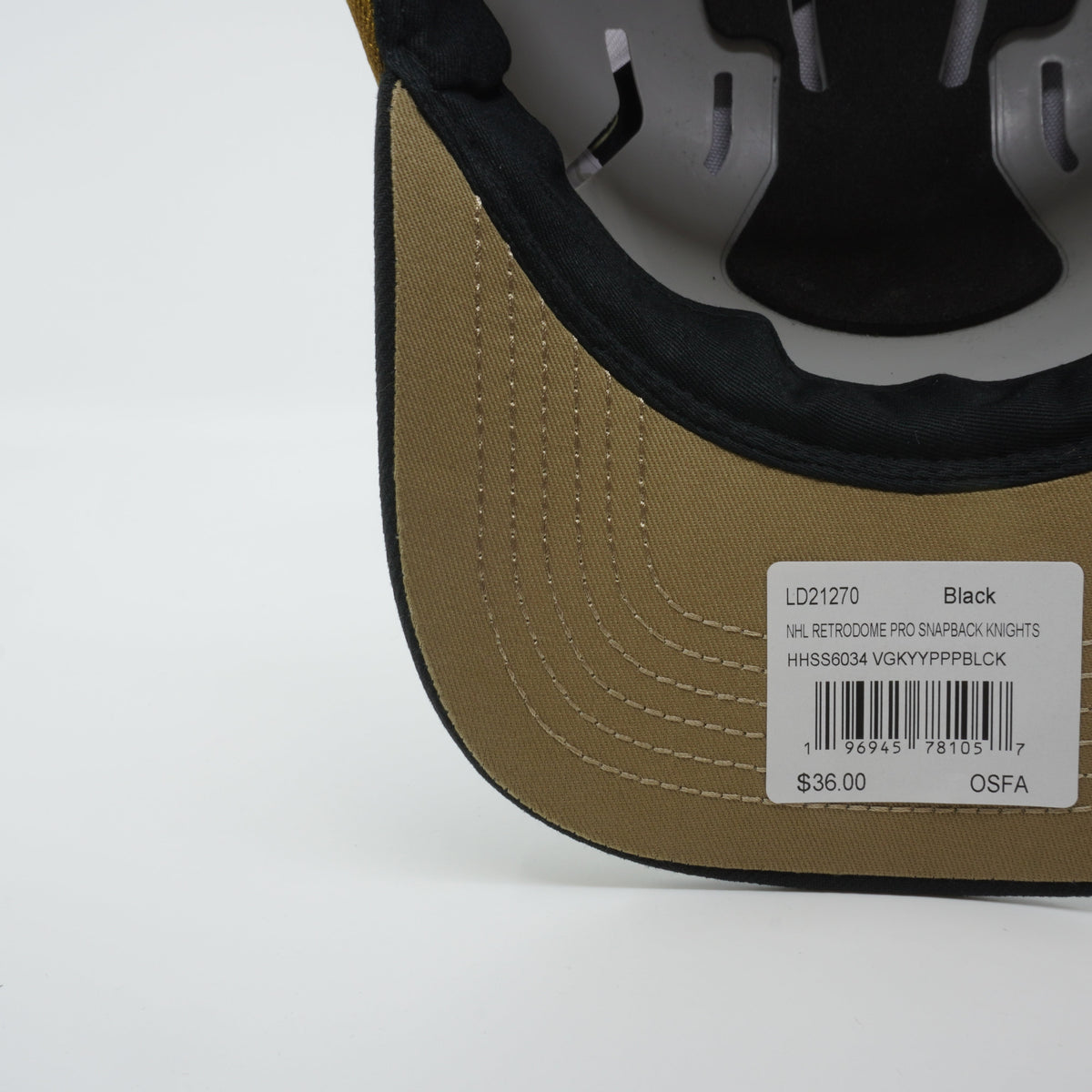 Mitchell & Ness Men's NHL Retrodome Pro Snapback Knights Snapback Caps
