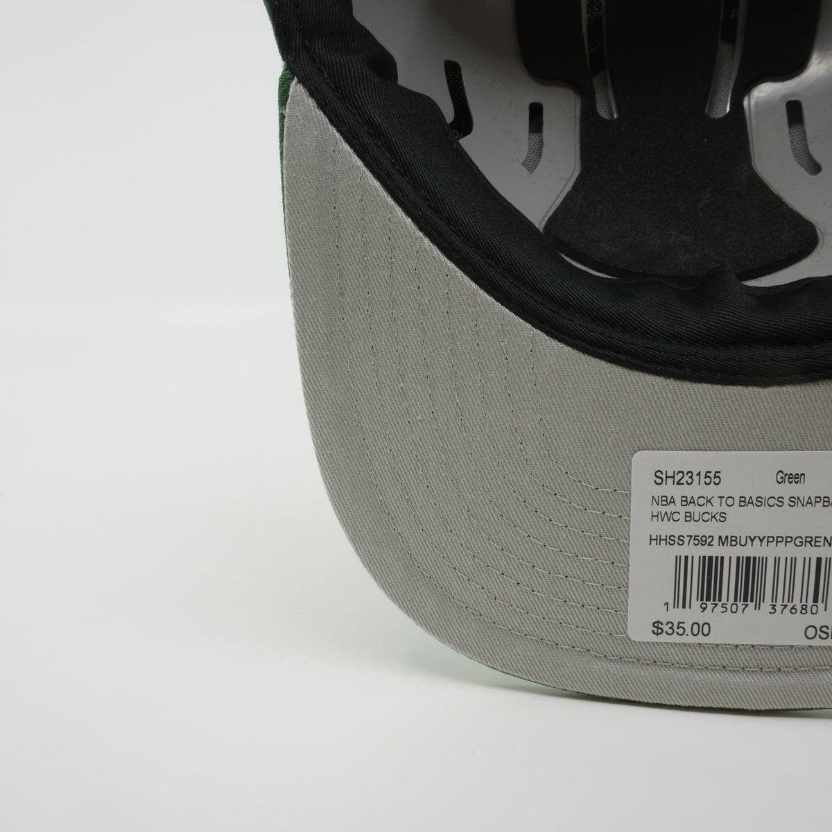 Mitchell & Ness Men's NBA Back To Basics Snapback Hwc Bucks Snapback Caps