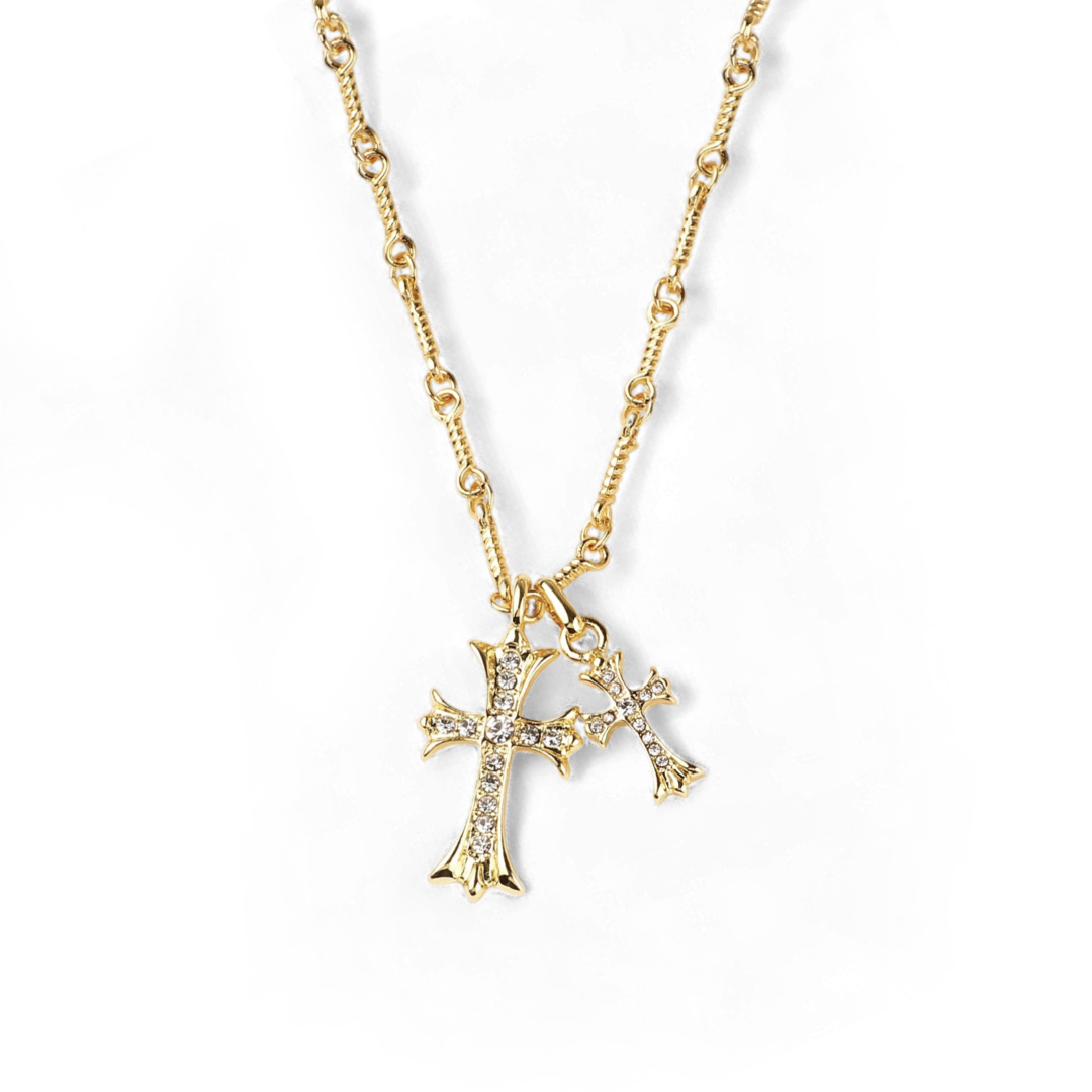 Mint & Lily Double Cross Pendant Necklace – Zulily