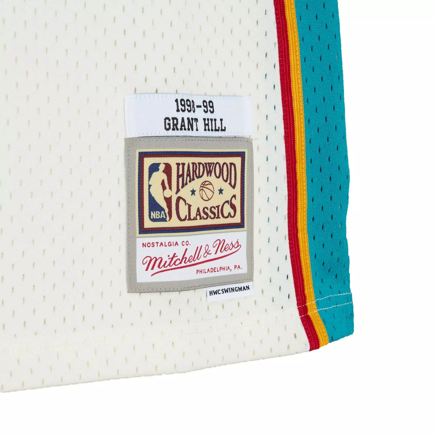 Mitchell & Ness NBA Cream Team Color Swingman Jersey Pistons 1998 Grant Hill