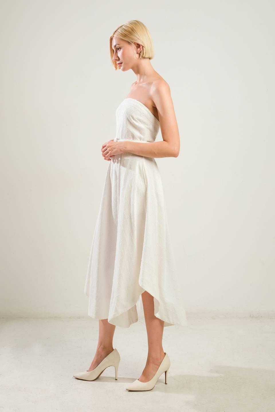 Life's Compass Woven Midi Dress