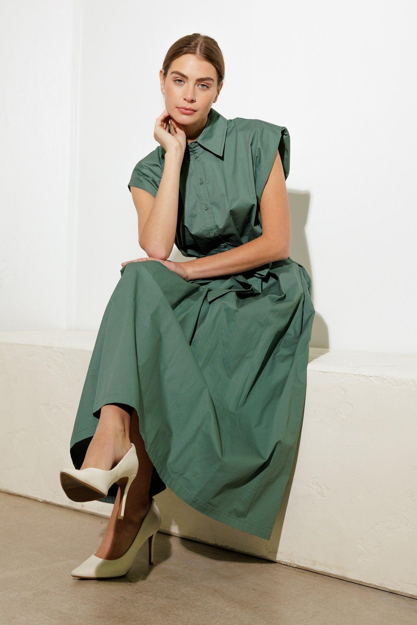 Deeper Connection Woven Midi Dress