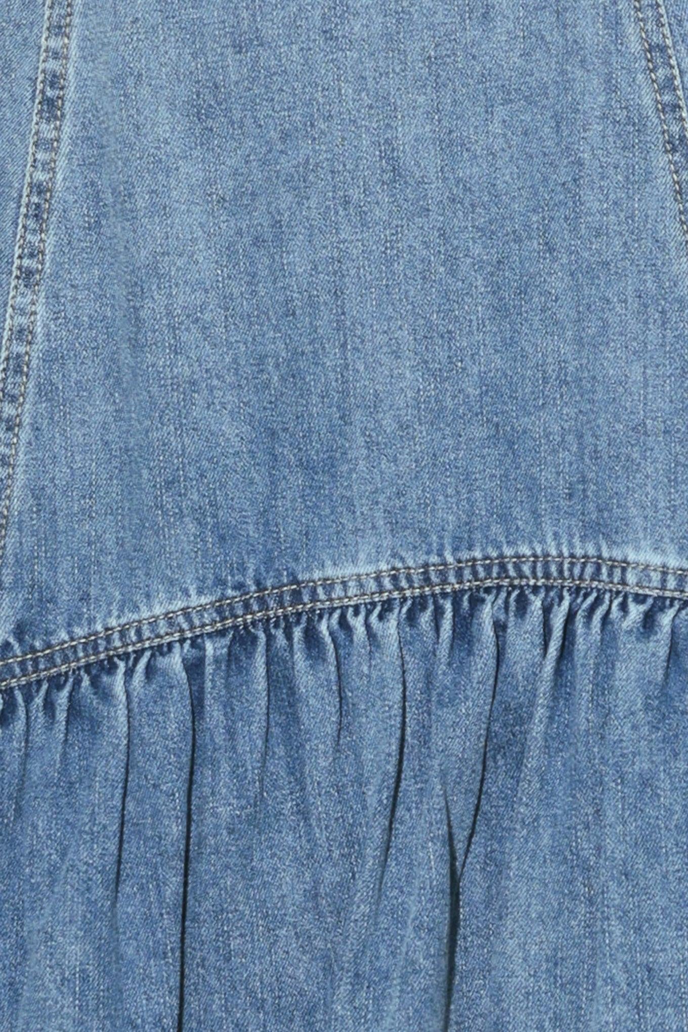 Runway Rebel Denim Midi Dress