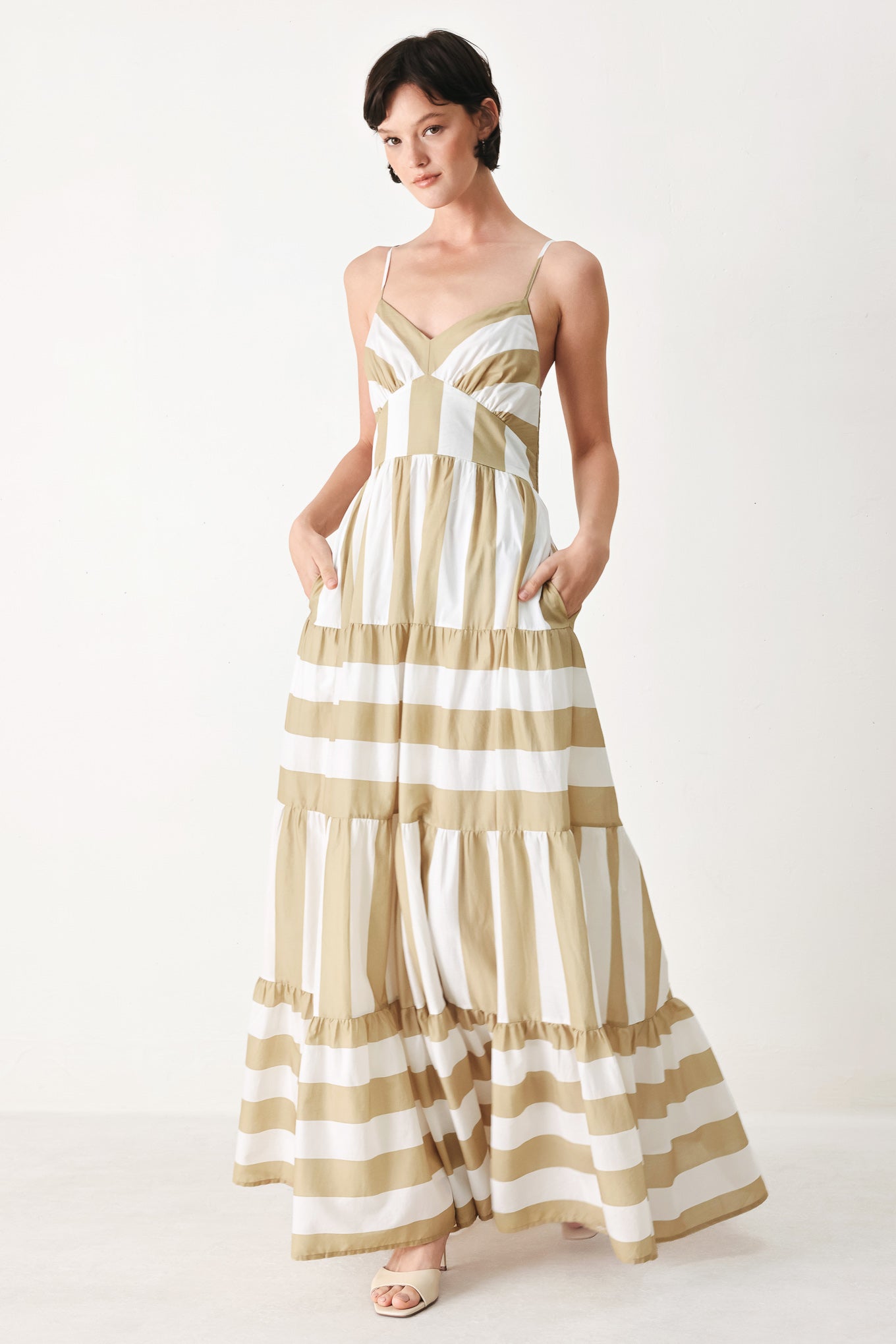 63 inch long maxi dress Floral Embroidered Tank Maxi Dress