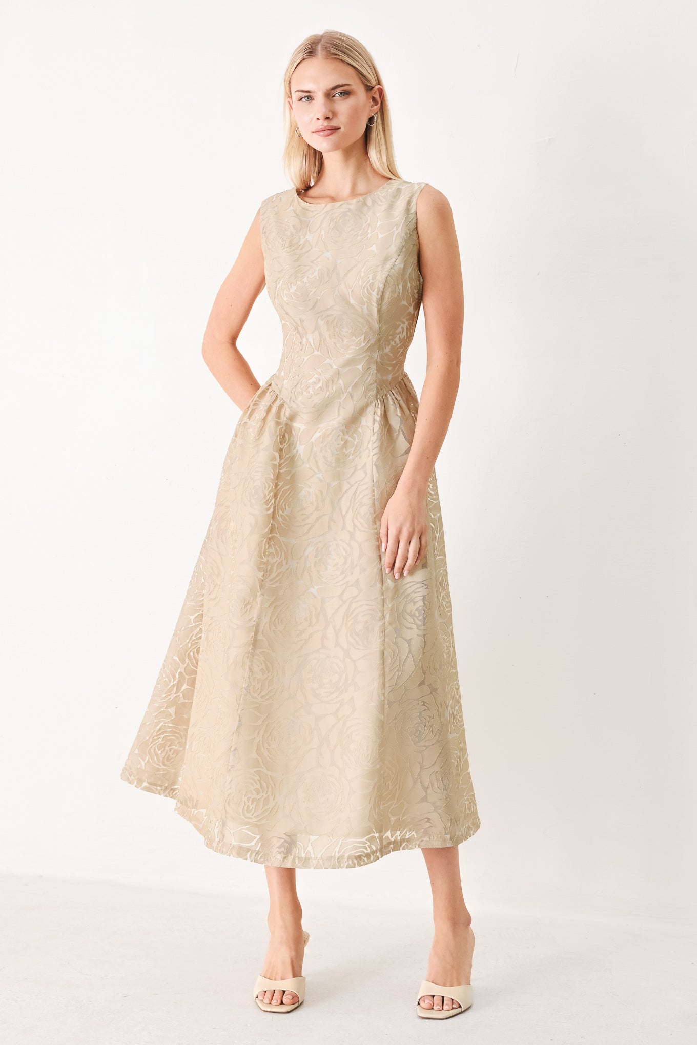 Evening Blossom Organza Midi Dress – Zulily Evening Blossom Organza Midi Dress – Zulily