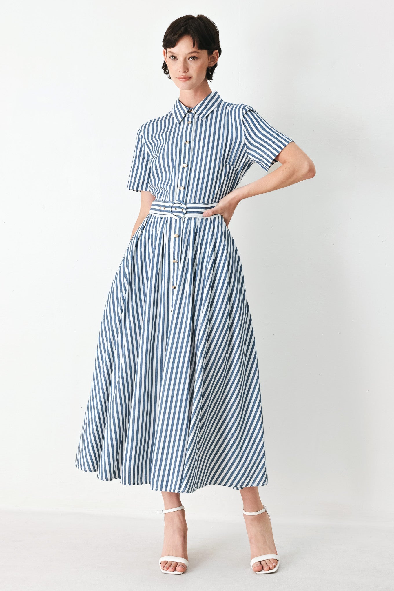Coastal Muse Strip Woven Midi Shirt Dress – Zulily Coastal Muse Strip Woven Midi Shirt Dress – Zulily