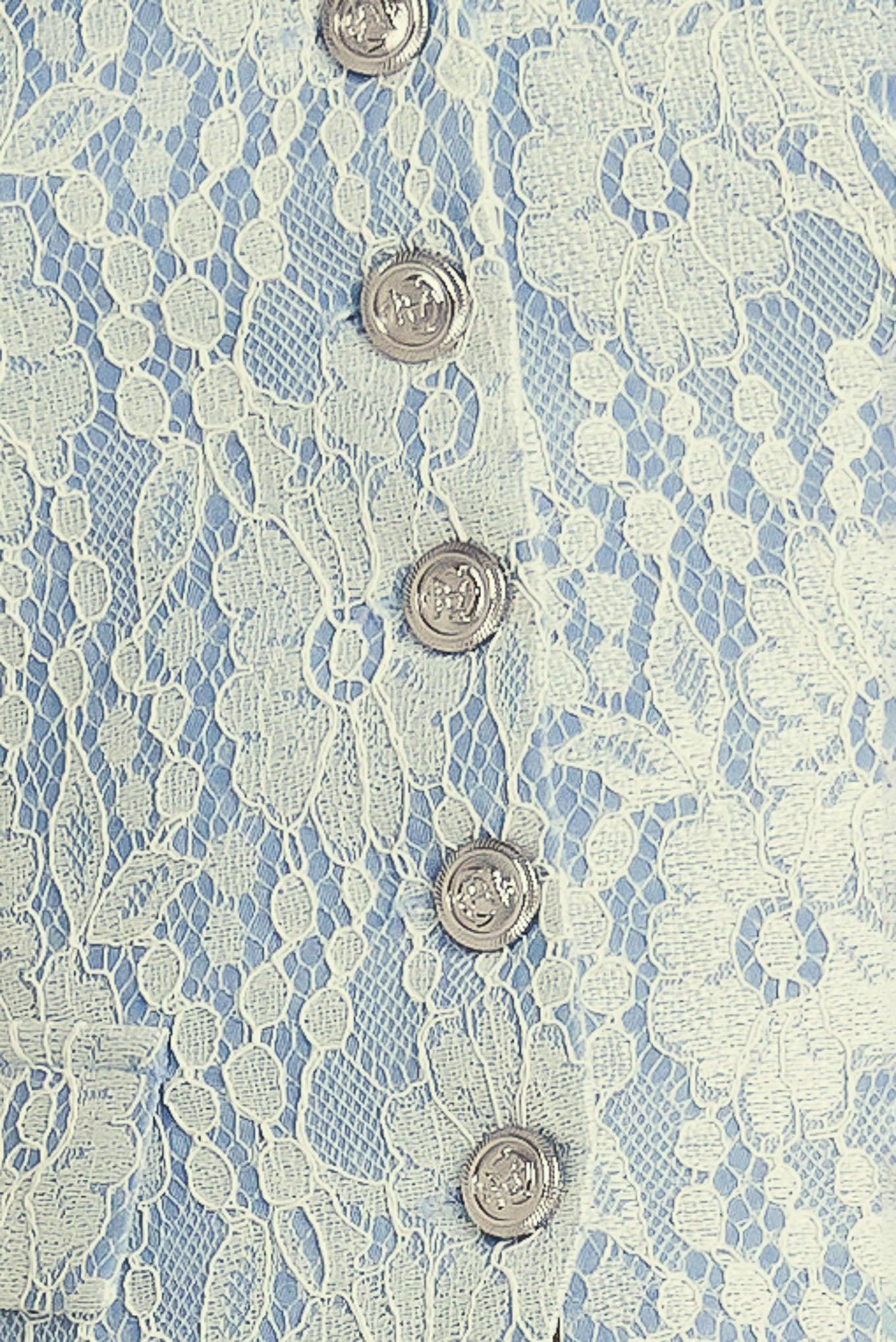 Easy Elegance Woven Lace Vest